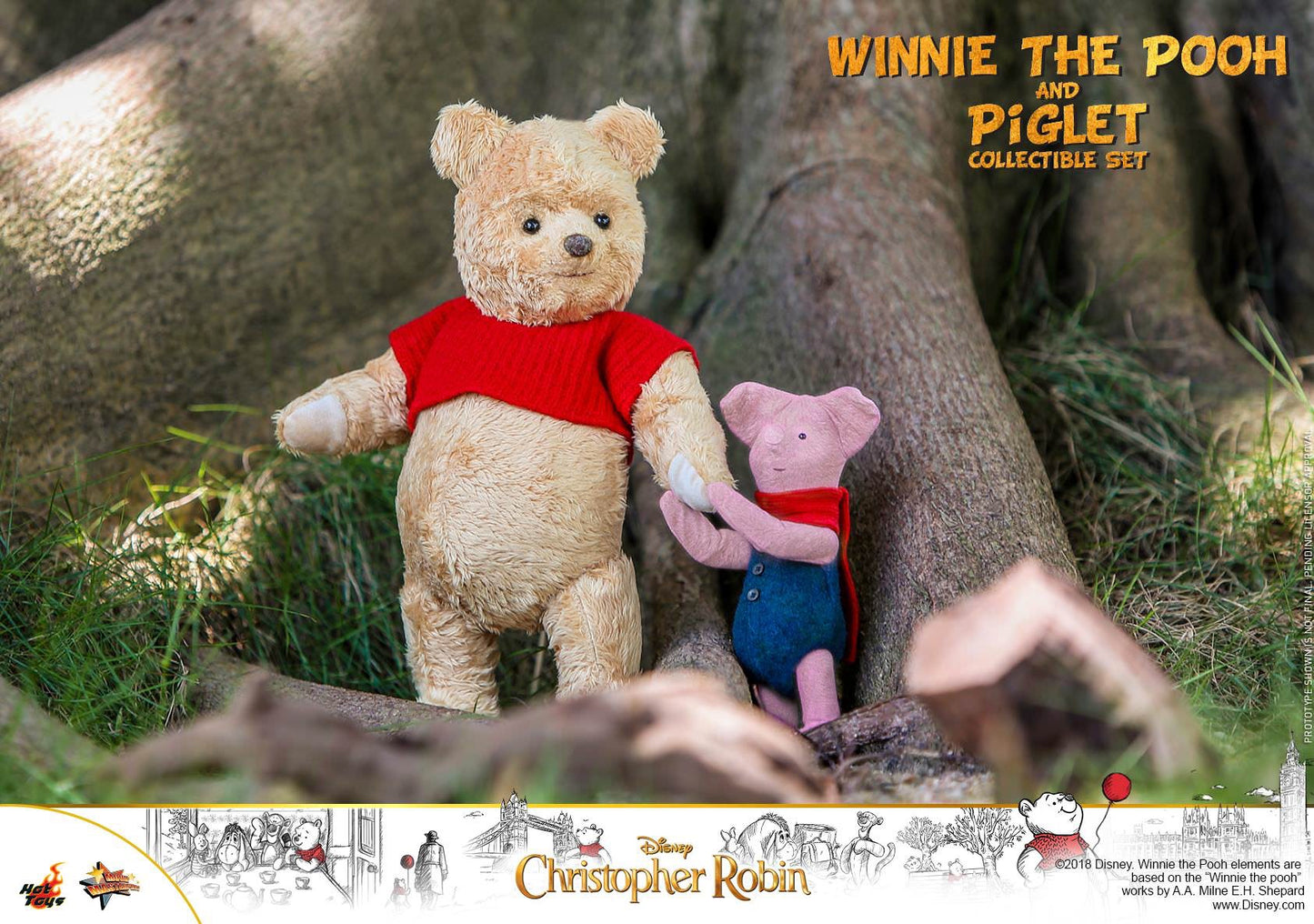 Hot Toys Christopher Robin - Winnie the Pooh and Piglet MMS503