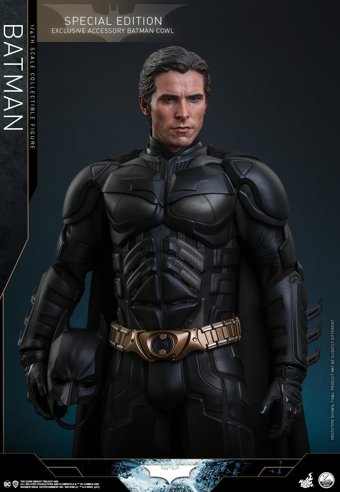 Hot Toys 1:4 Scale The Dark Knight Trilogy - Batman Collectible Figure ( Special Edition ) QS019B