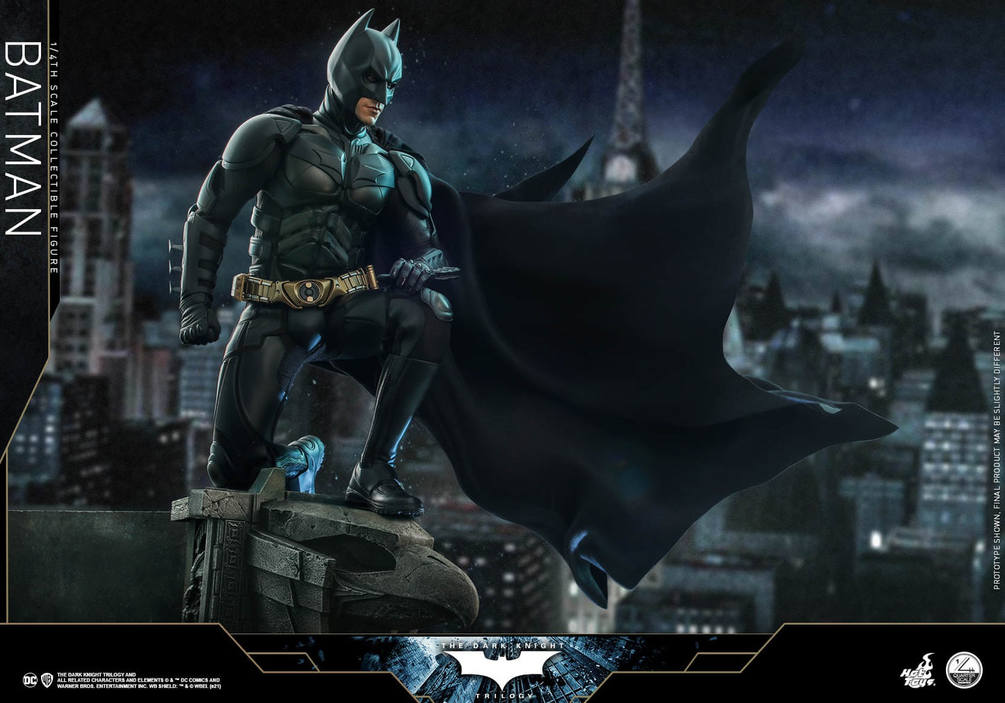 Hot Toys 1:4 Scale The Dark Knight Trilogy - Batman Collectible Figure ( Regular Edition ) QS019