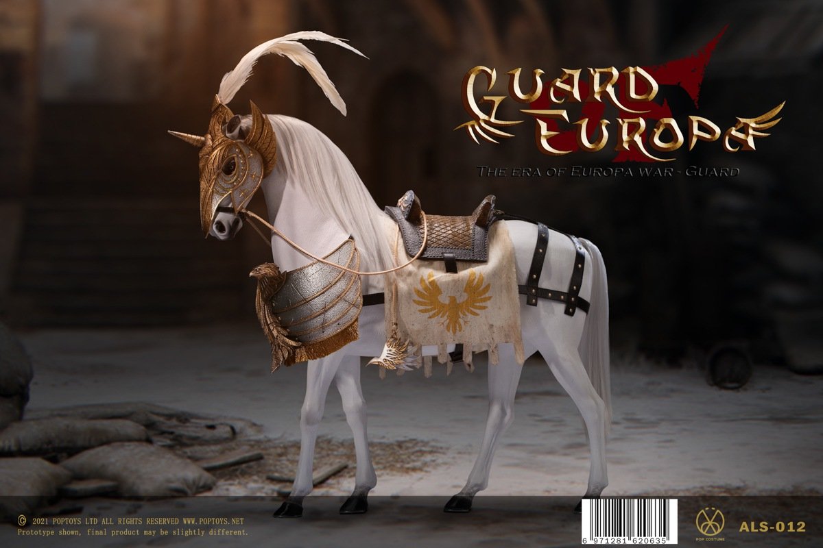 POPTOYS ALS012 1/6 Eagle Knight Guard Silver armor Horse