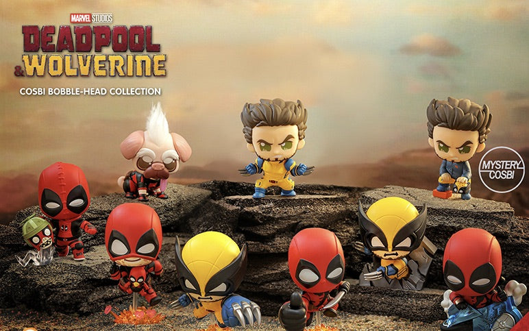 Hot Toys Deadpool &amp; Wolverine Cosbi Bobble-Head Collection CBX183