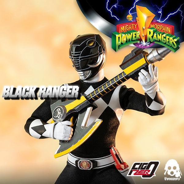 Threezero Mighty Morphin Power Rangers —Black Ranger 1:6 Scale Collectible Figure