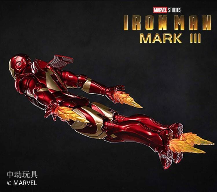 ZD Toys Iron Man Mark III (Marvel Studios 10th Anniversary Exclusive Edition With Light Up Function)1:10 Scale Collectible Figure