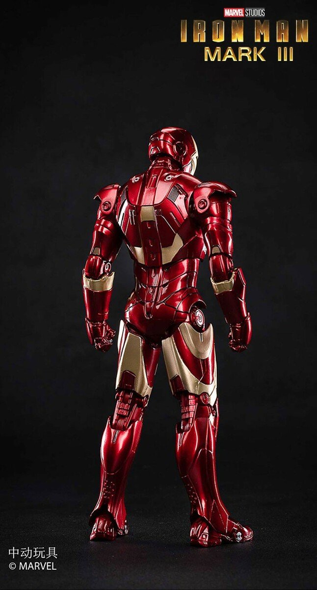 ZD Toys Iron Man Mark III (Marvel Studios 10th Anniversary Exclusive Edition With Light Up Function)1:10 Scale Collectible Figure