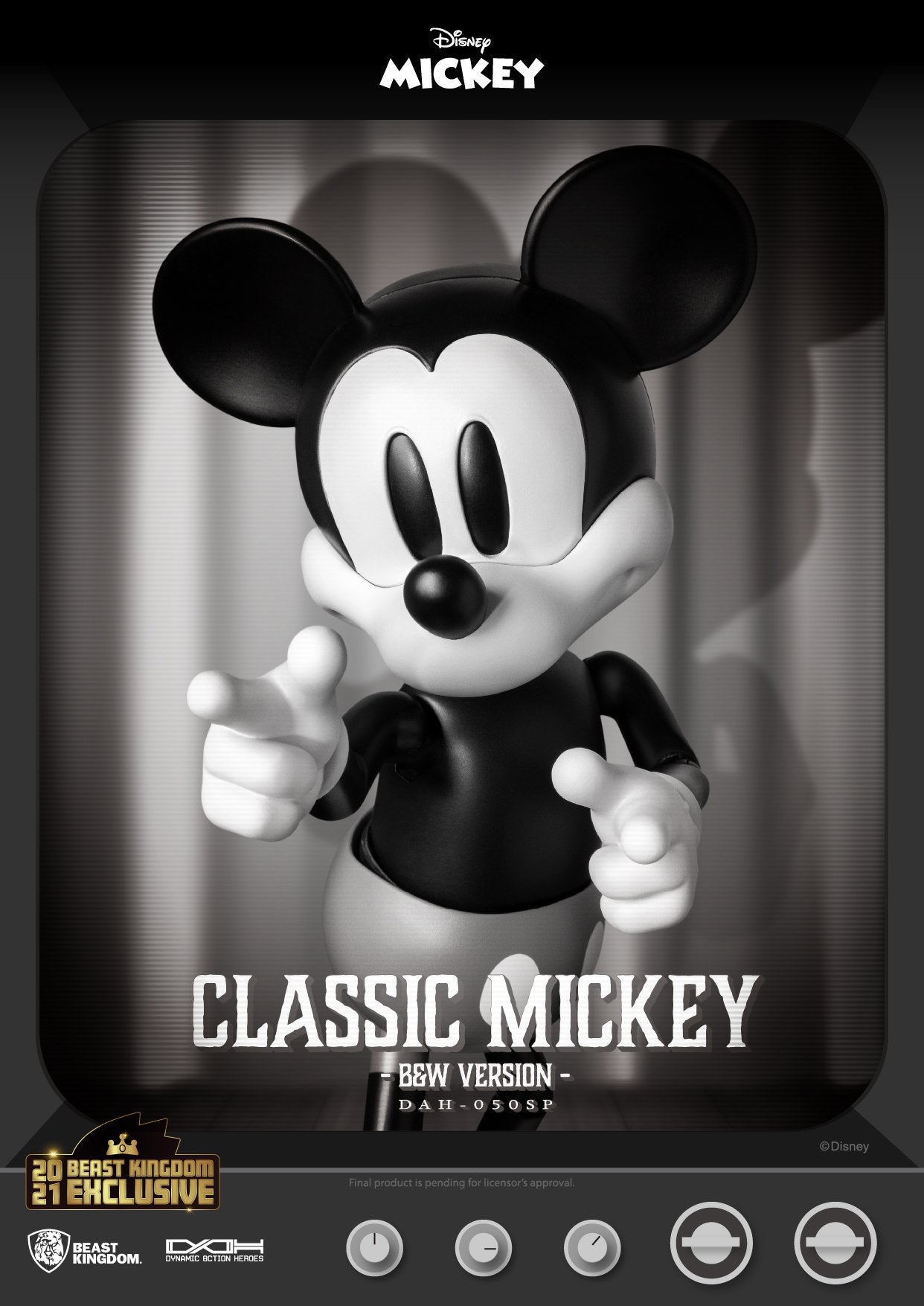 Beast Kingdom Disney Classic Mickey Mouse DAH Figure