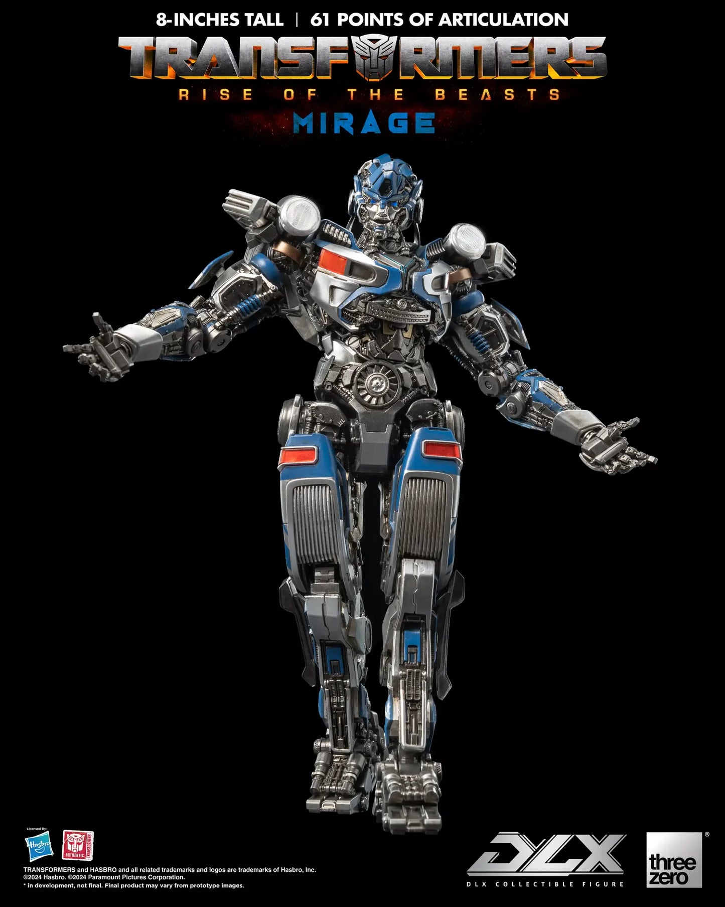 Threezero Transformers: Rise of the Beasts DLX Mirage Collectible Figure