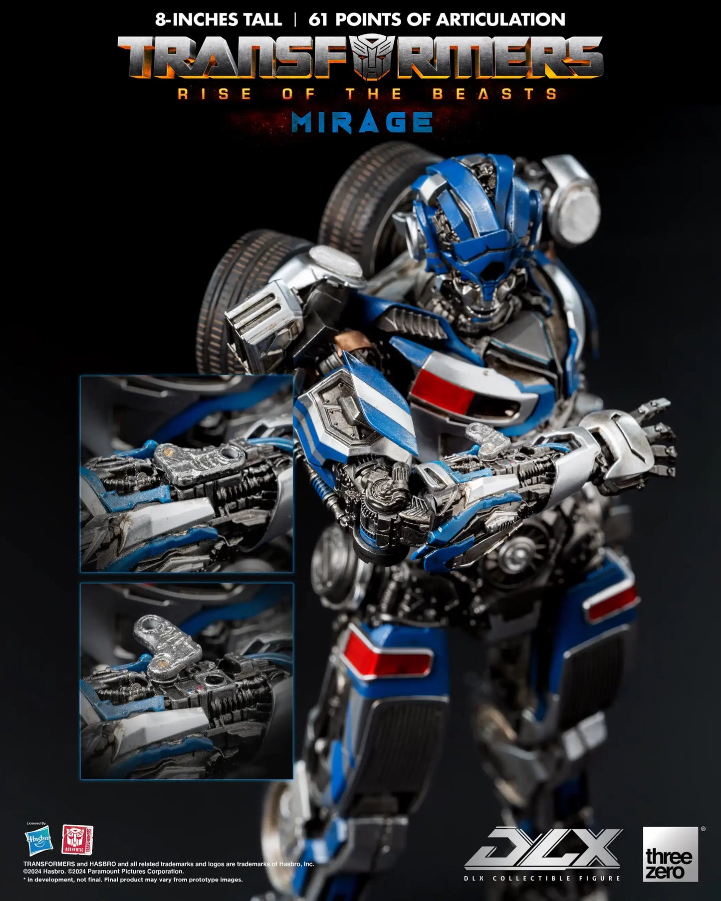 Threezero Transformers: Rise of the Beasts DLX Mirage Collectible Figure