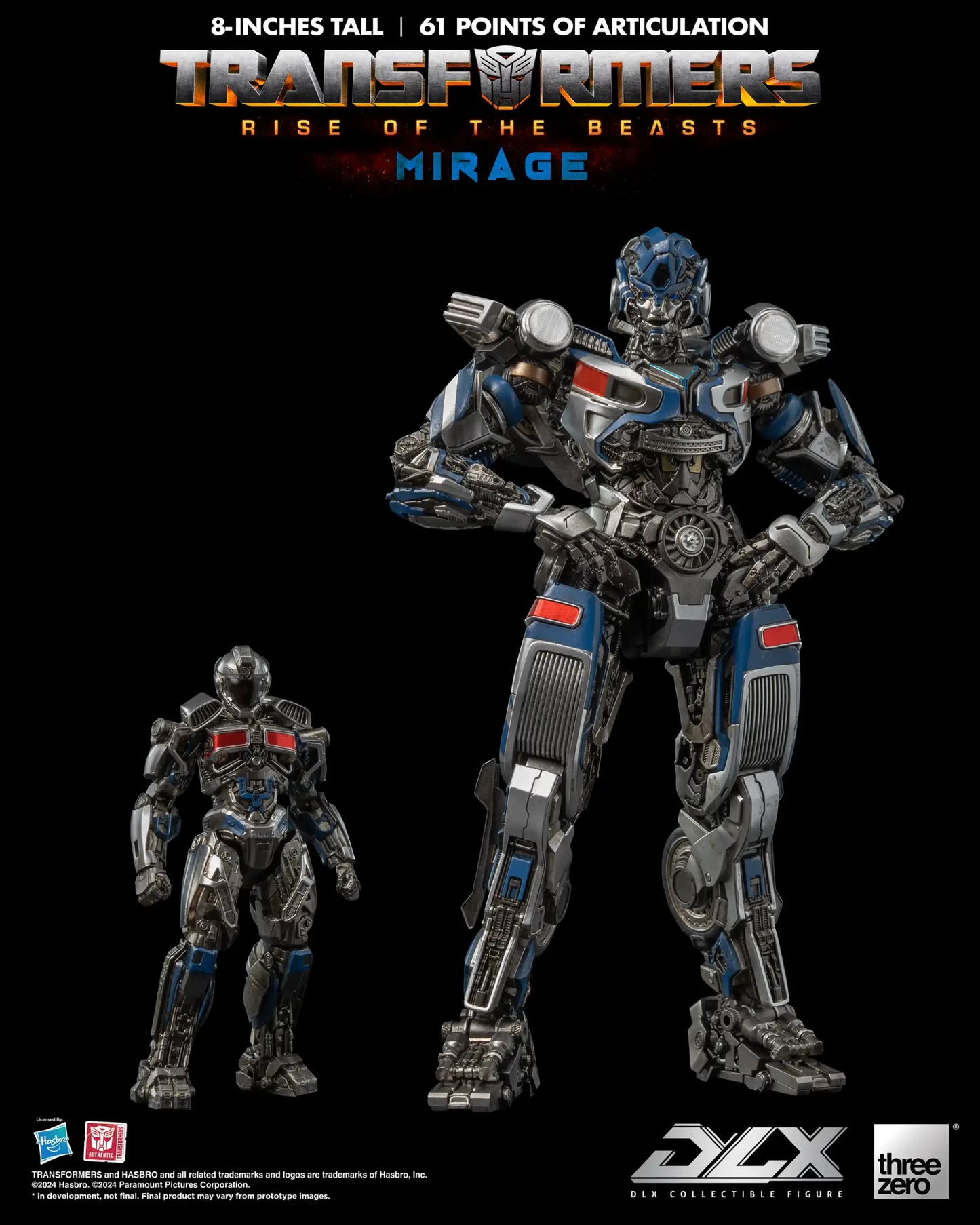 Threezero Transformers: Rise of the Beasts DLX Mirage Collectible Figure