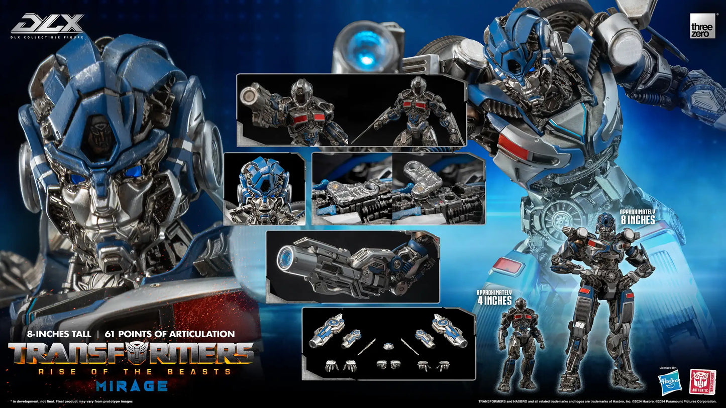 Threezero Transformers: Rise of the Beasts DLX Mirage Collectible Figure