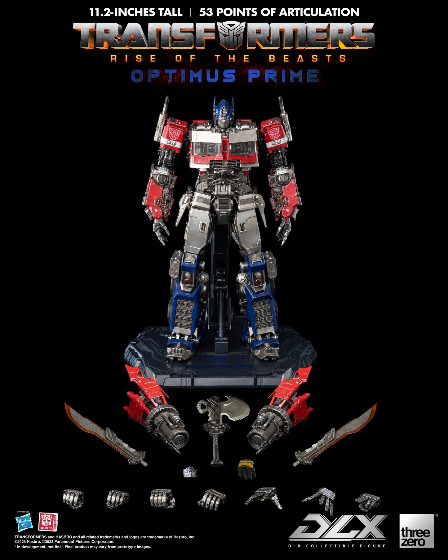 Threezero Transformers: Rise of the Beasts DLX Optimus Prime