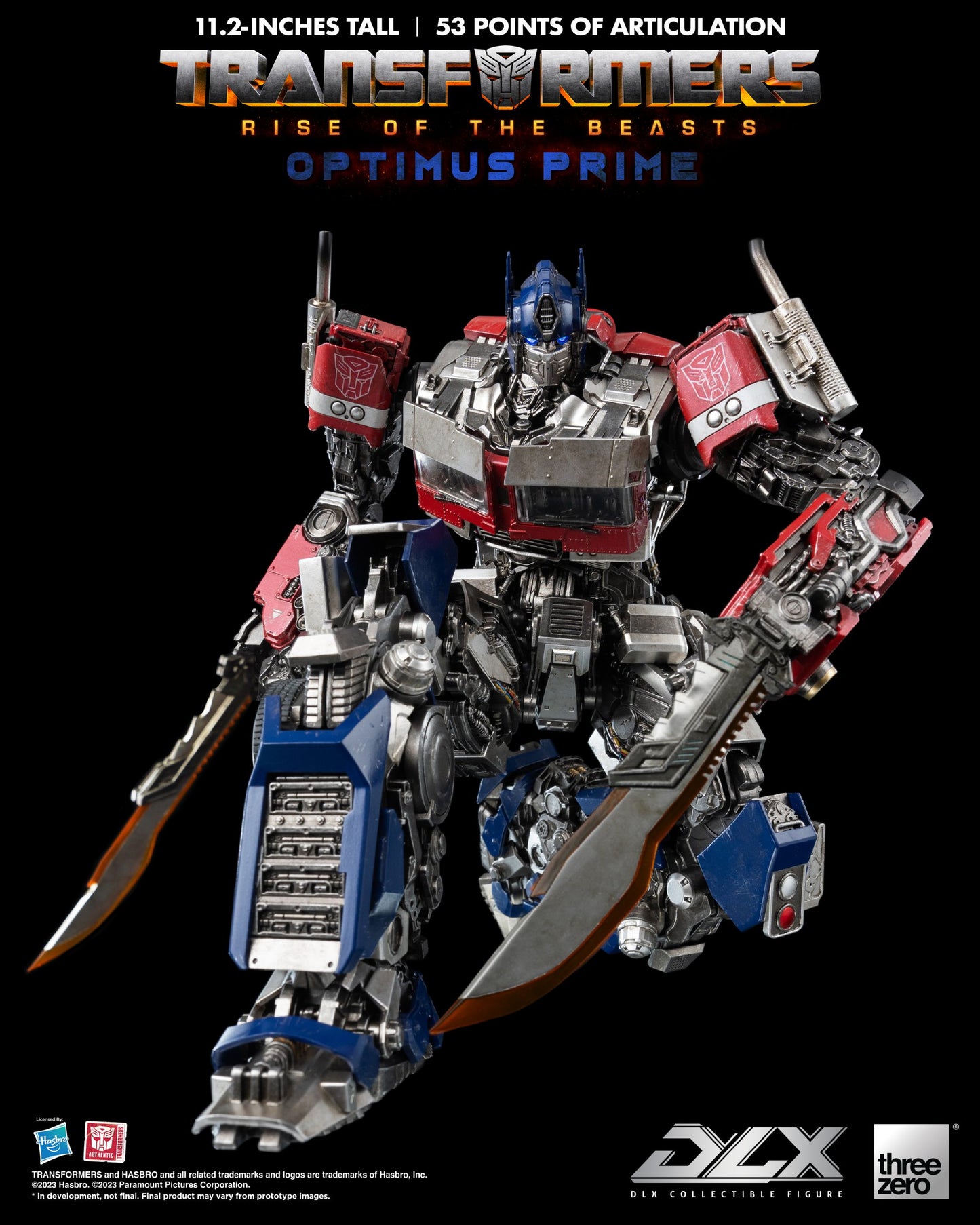 Threezero Transformers: Rise of the Beasts DLX Optimus Prime