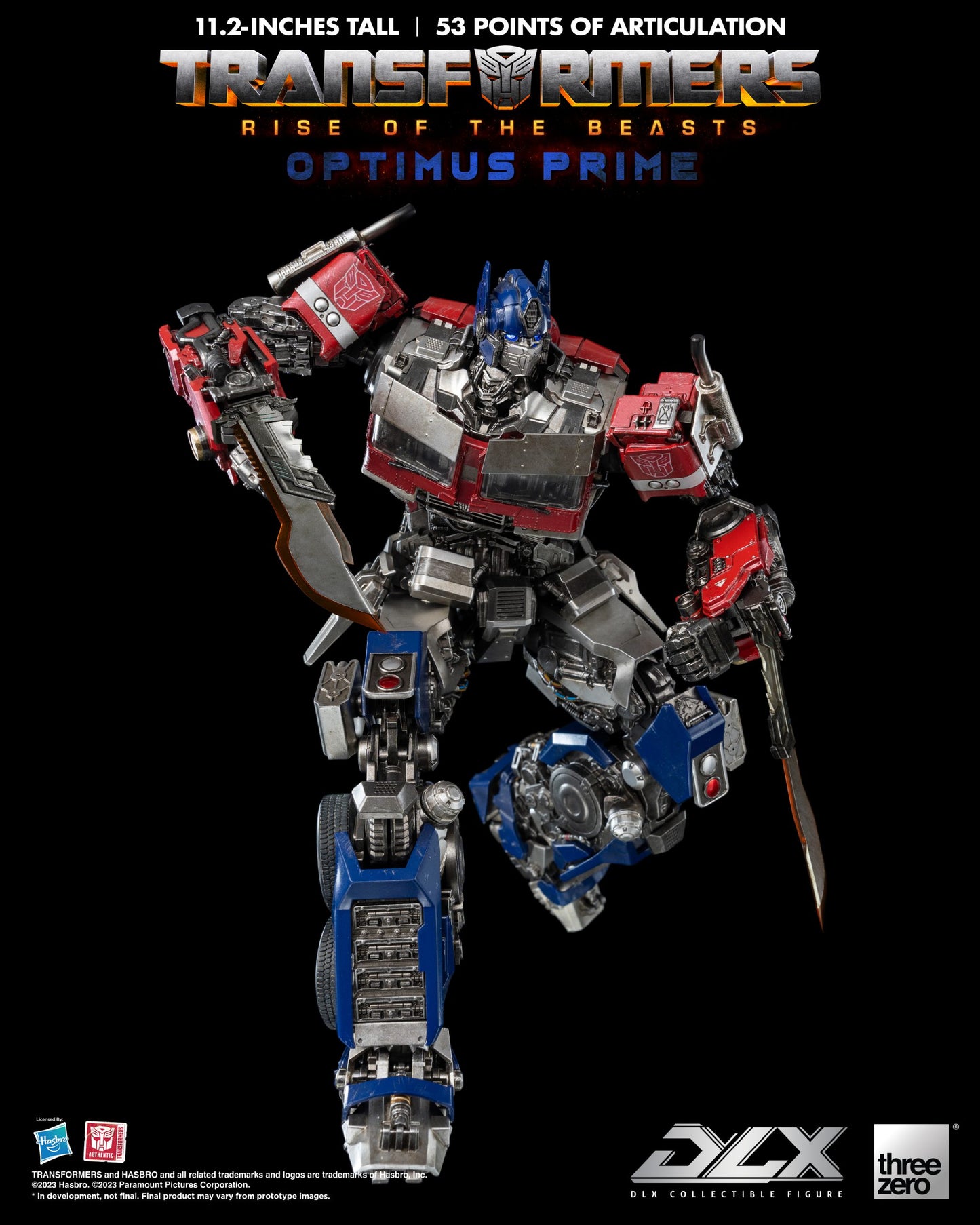 Threezero Transformers: Rise of the Beasts DLX Optimus Prime