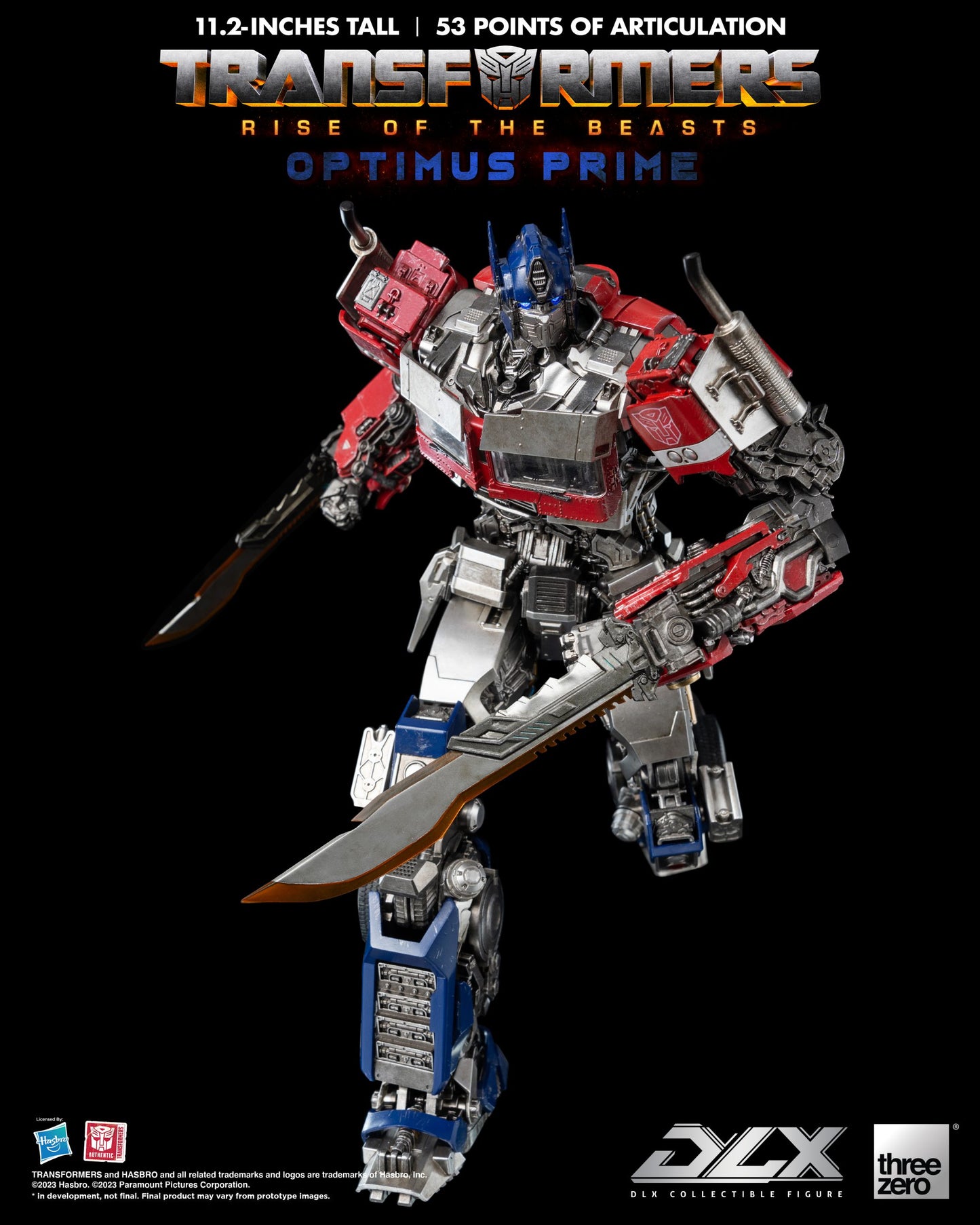 Threezero Transformers: Rise of the Beasts DLX Optimus Prime