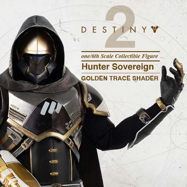 Threezero Destiny 2 – Hunter Sovereign 1:6 Scale Collectible Figure Golden Trace Shader