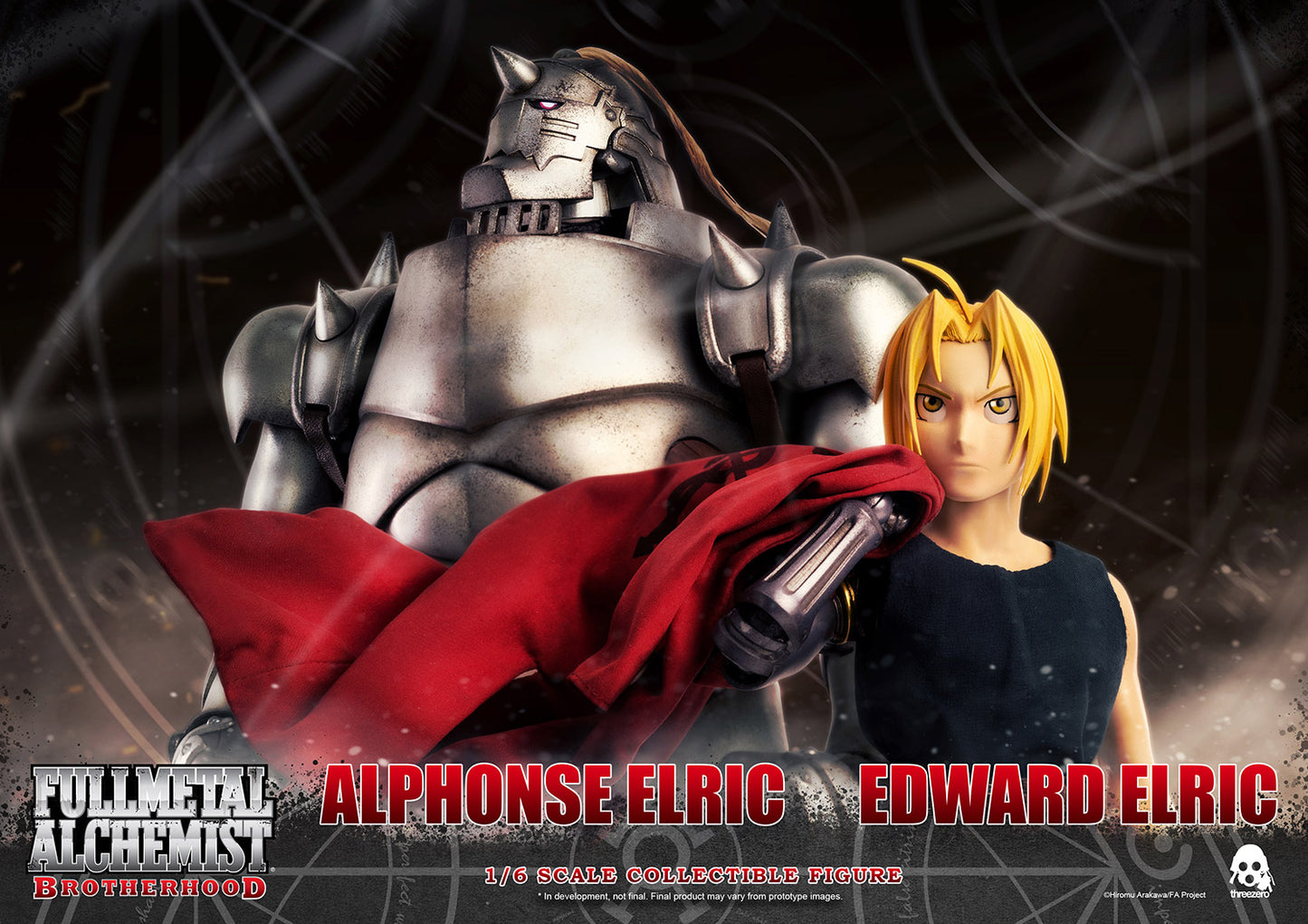 Threezero Fullmetal Alchemist: Brotherhood FigZero Edward Elric + Alphonse Elric Twin-Pack 1:6 Scale Collectible Figure