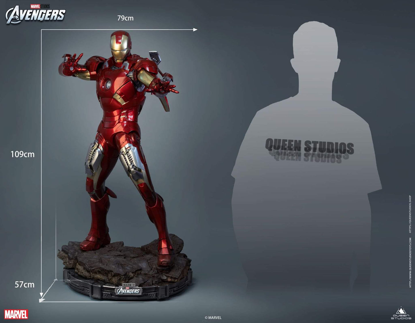 Queen Studios Iron Man Mark VII 1:2 Scale Collectible Statue