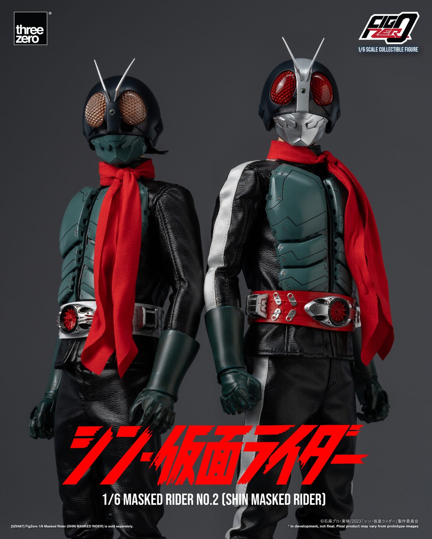 Threezero FigZero Shin Masked Rider: Masked Rider No.2 1:6 Scale Collectible Figure