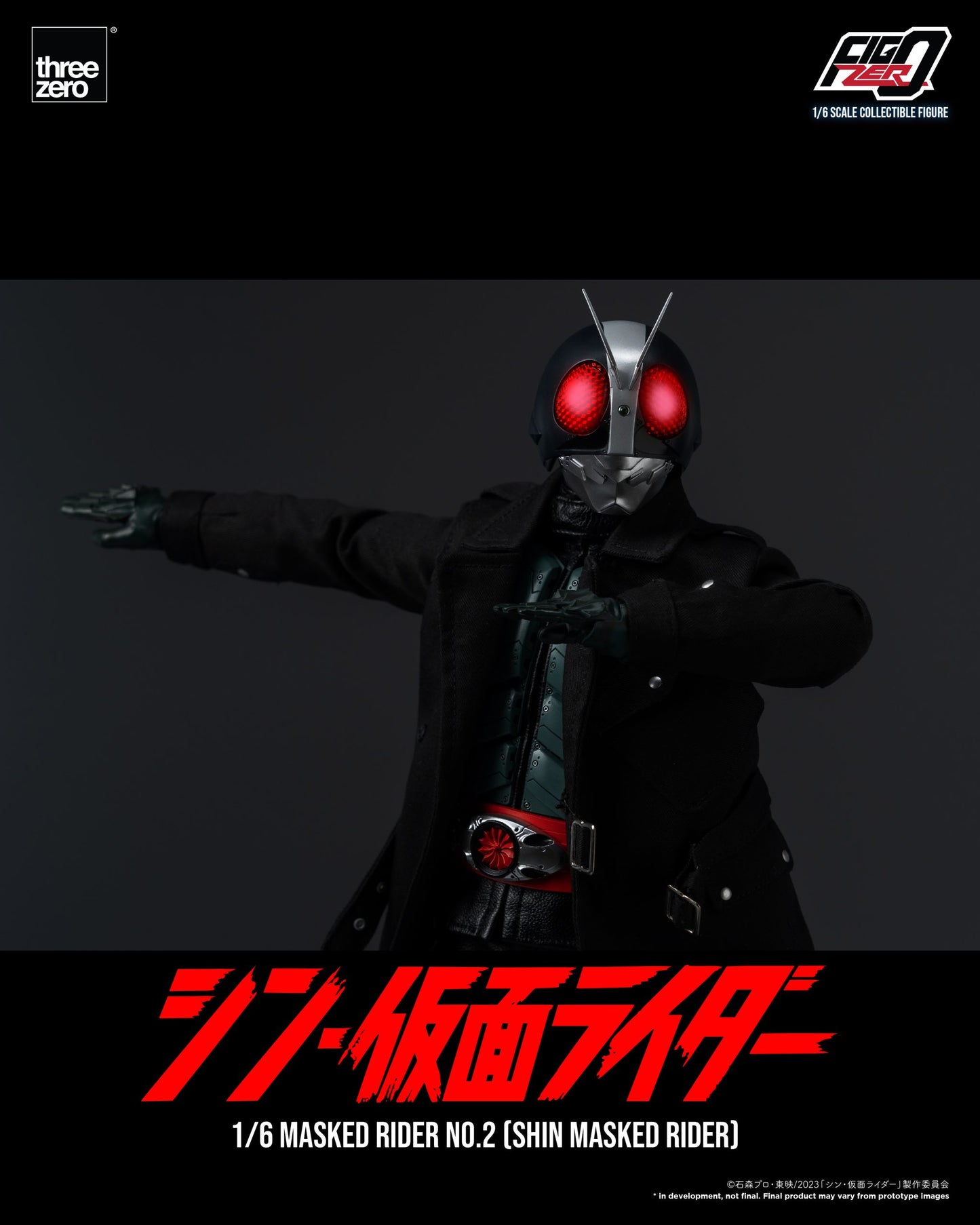 Threezero FigZero Shin Masked Rider: Masked Rider No.2 1:6 Scale Collectible Figure