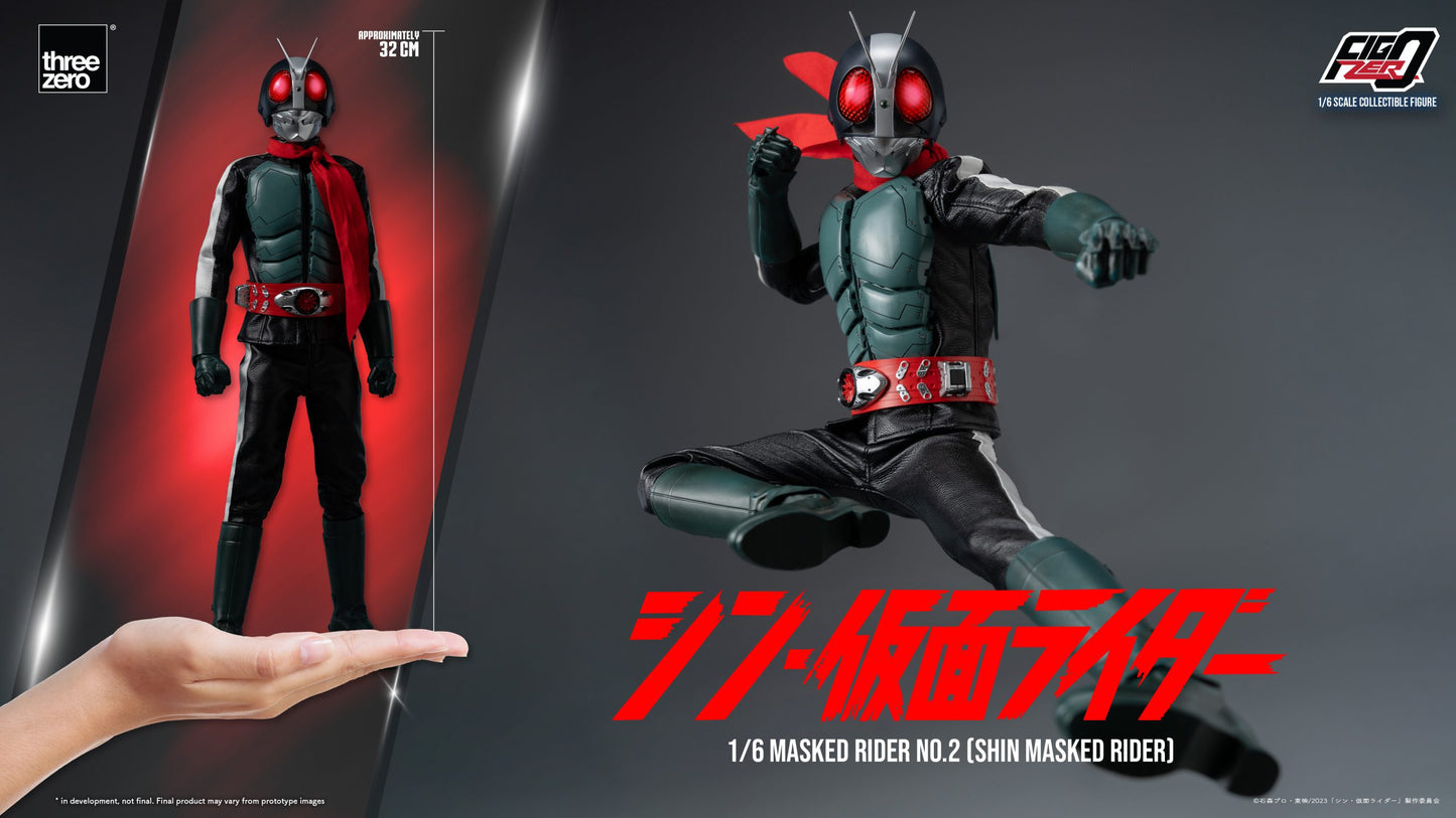 Threezero FigZero Shin Masked Rider: Masked Rider No.2 1:6 Scale Collectible Figure