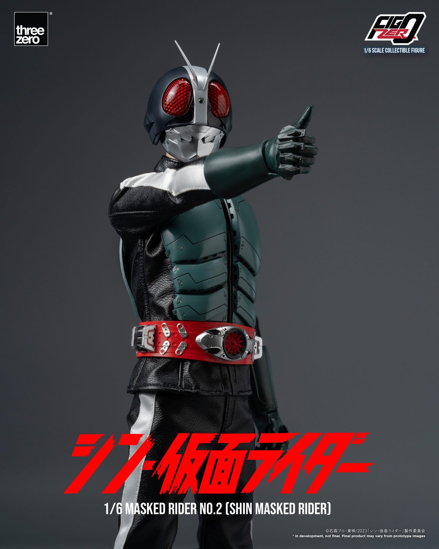 Threezero FigZero Shin Masked Rider: Masked Rider No.2 1:6 Scale Collectible Figure