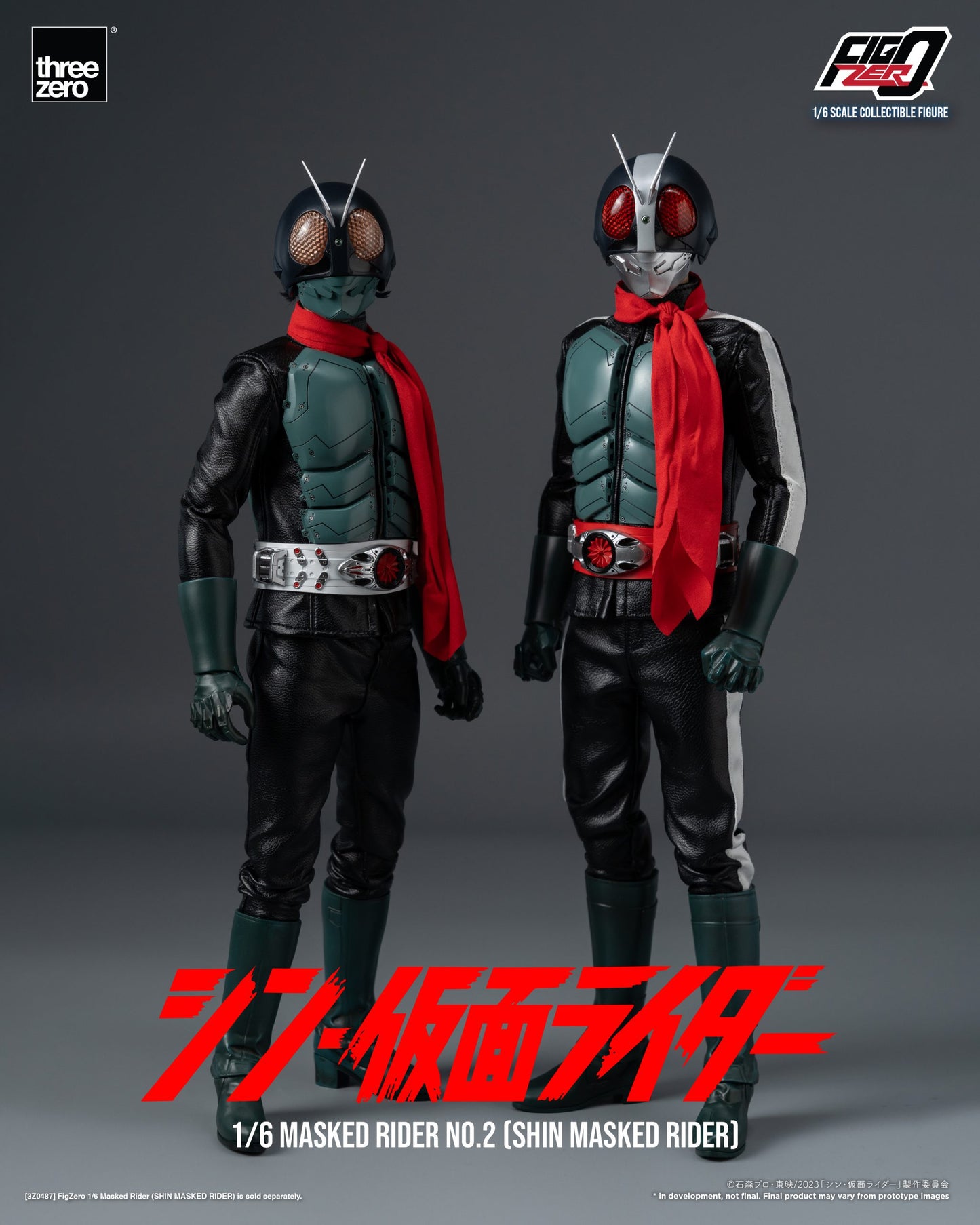 Threezero FigZero Shin Masked Rider: Masked Rider No.2 1:6 Scale Collectible Figure