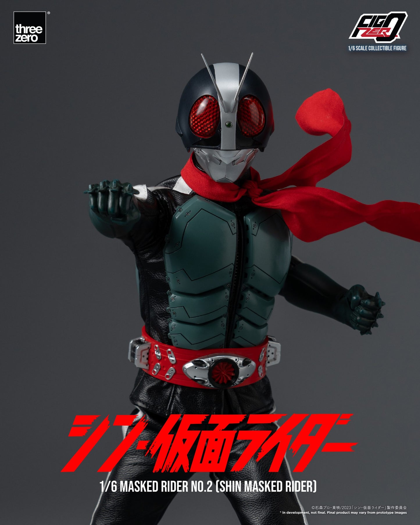 Threezero FigZero Shin Masked Rider: Masked Rider No.2 1:6 Scale Collectible Figure