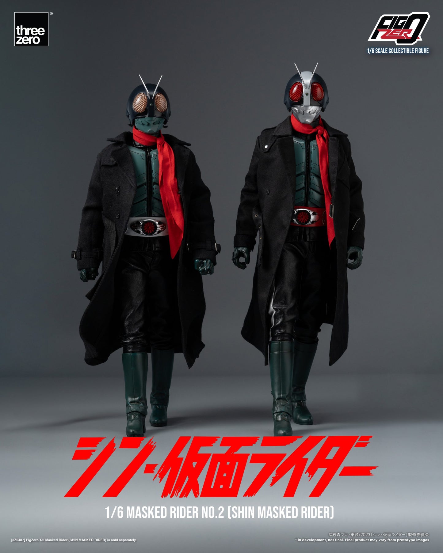 Threezero FigZero Shin Masked Rider: Masked Rider No.2 1:6 Scale Collectible Figure