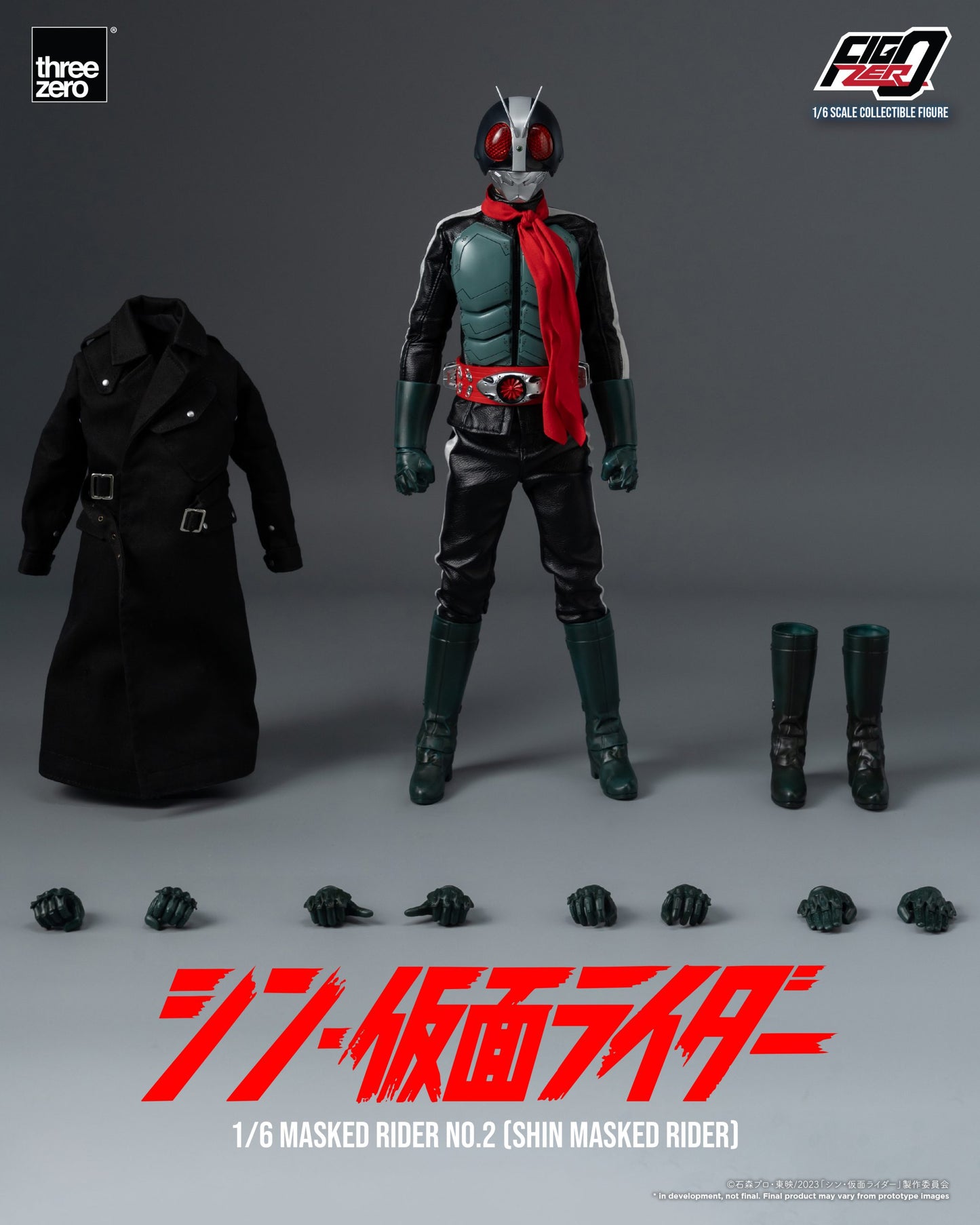 Threezero FigZero Shin Masked Rider: Masked Rider No.2 1:6 Scale Collectible Figure