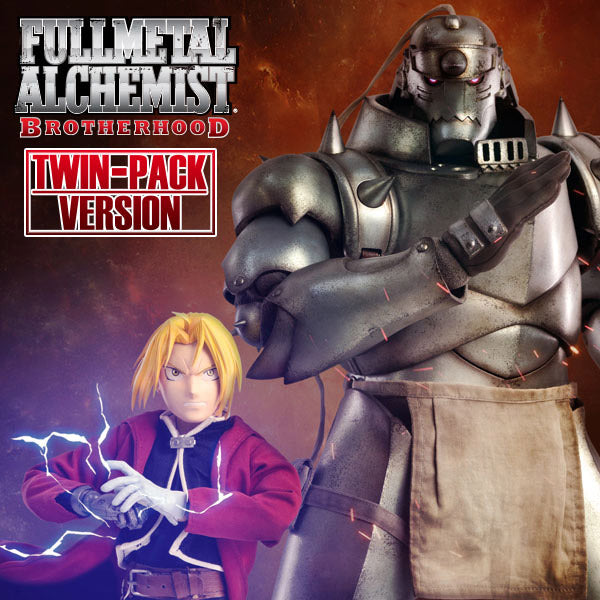 Threezero Fullmetal Alchemist: Brotherhood FigZero Edward Elric + Alphonse Elric Twin-Pack 1:6 Scale Collectible Figure