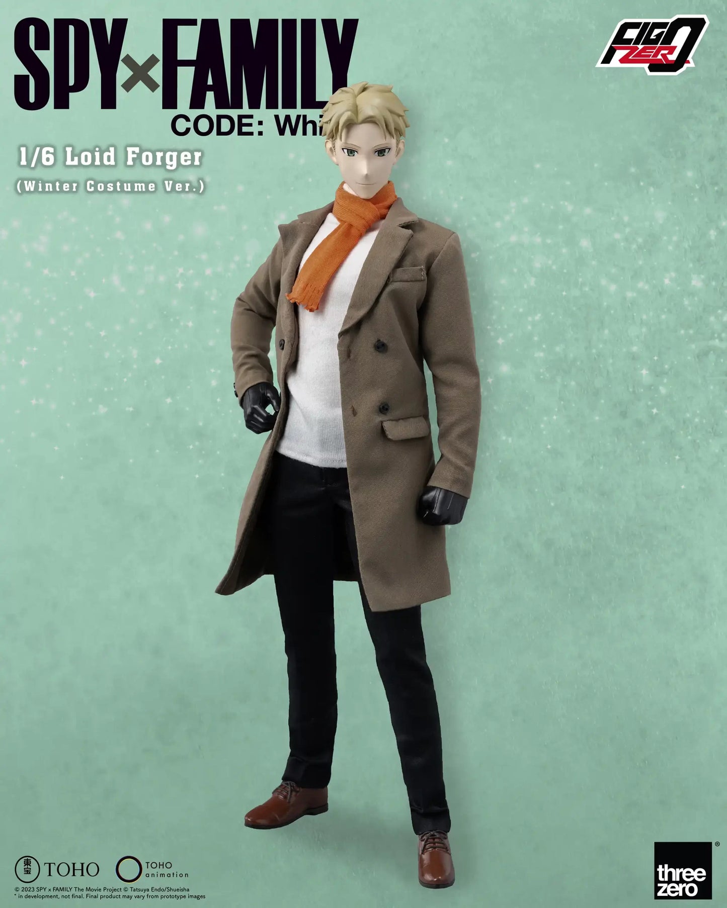 Threezero SPY×FAMILY CODE: White FigZero Loid Forger 1:6 Collectible Figure (Winter Costume Ver.)