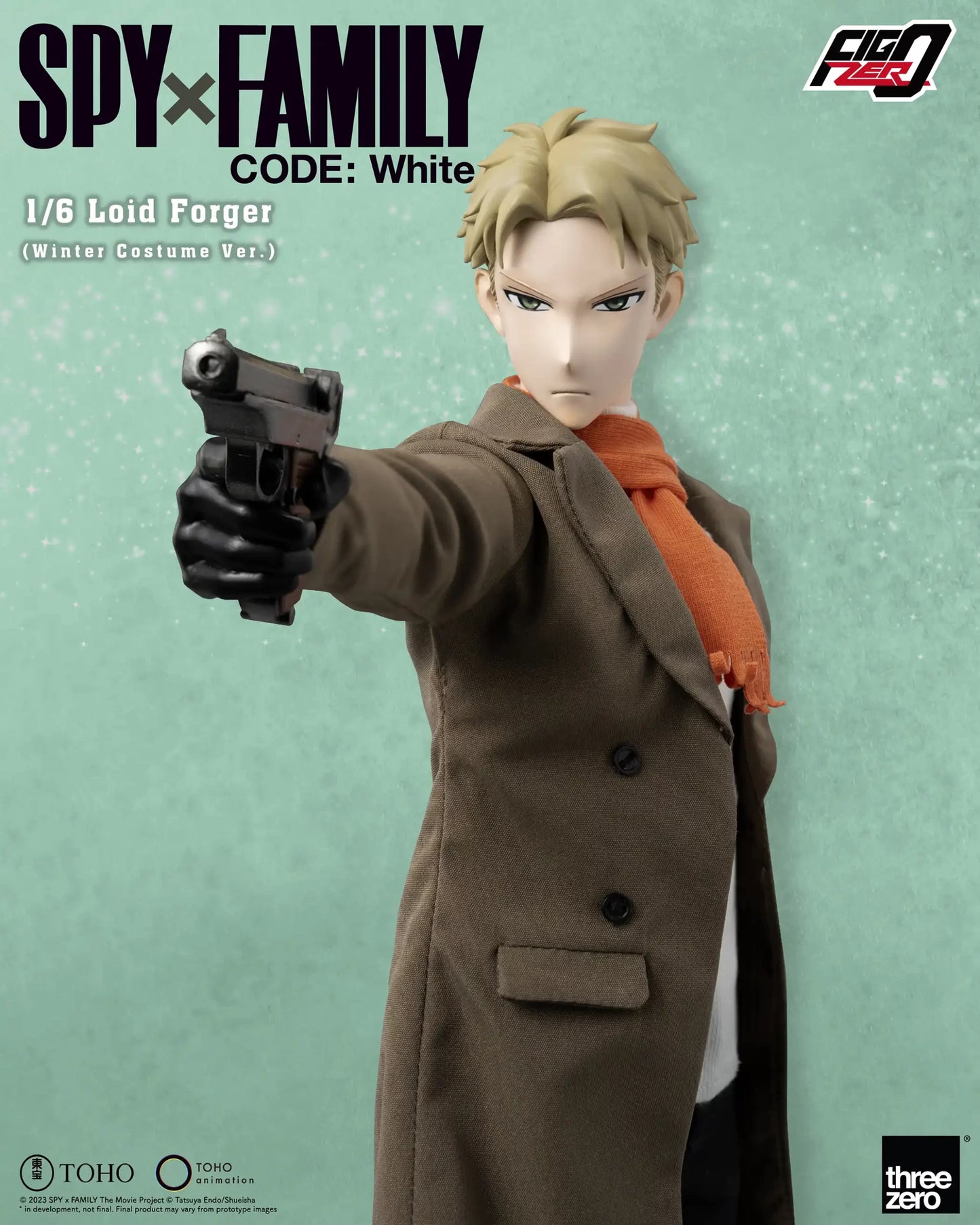 Threezero SPY×FAMILY CODE: White FigZero Loid Forger 1:6 Collectible Figure (Winter Costume Ver.)