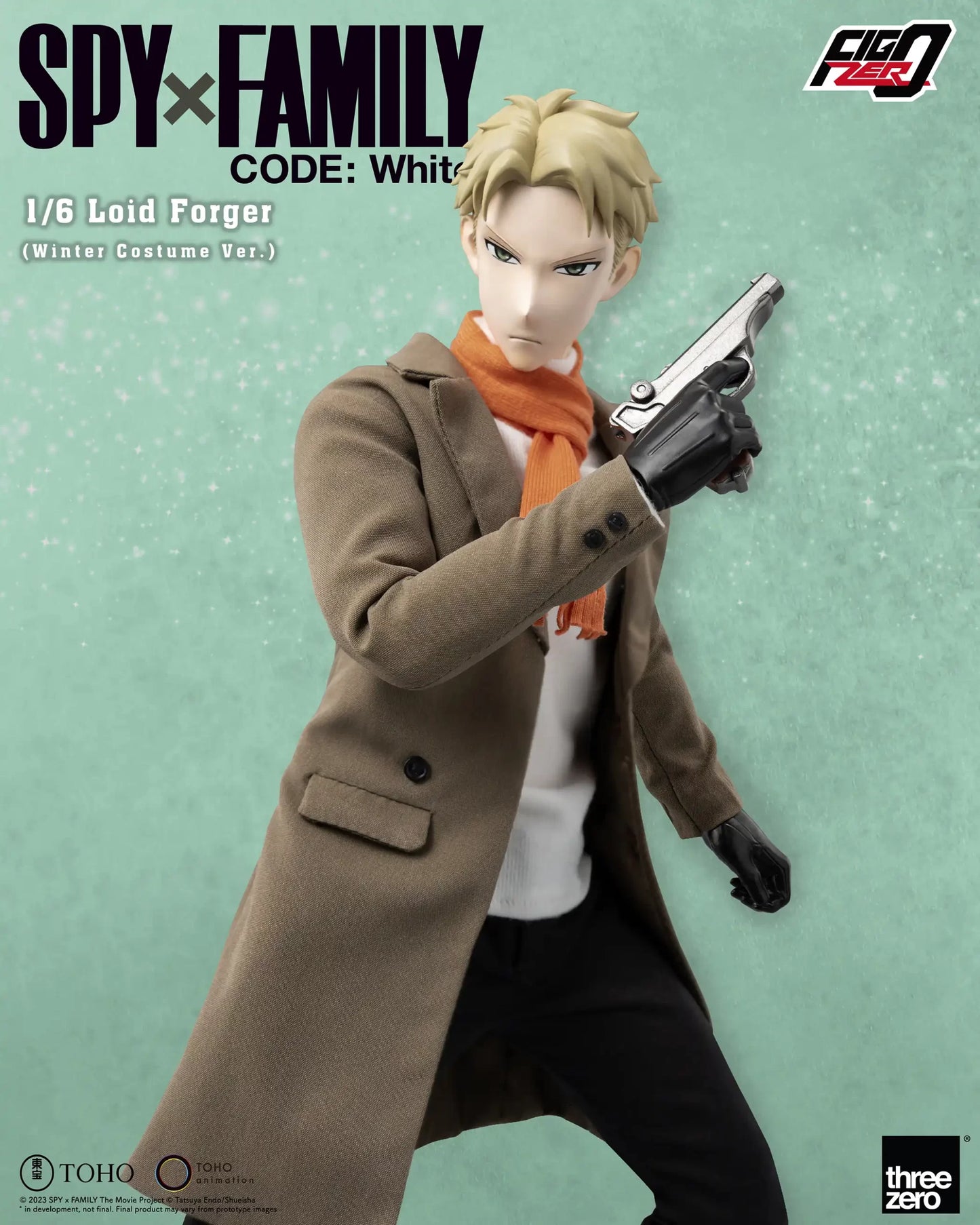 Threezero SPY×FAMILY CODE: White FigZero Loid Forger 1:6 Collectible Figure (Winter Costume Ver.)