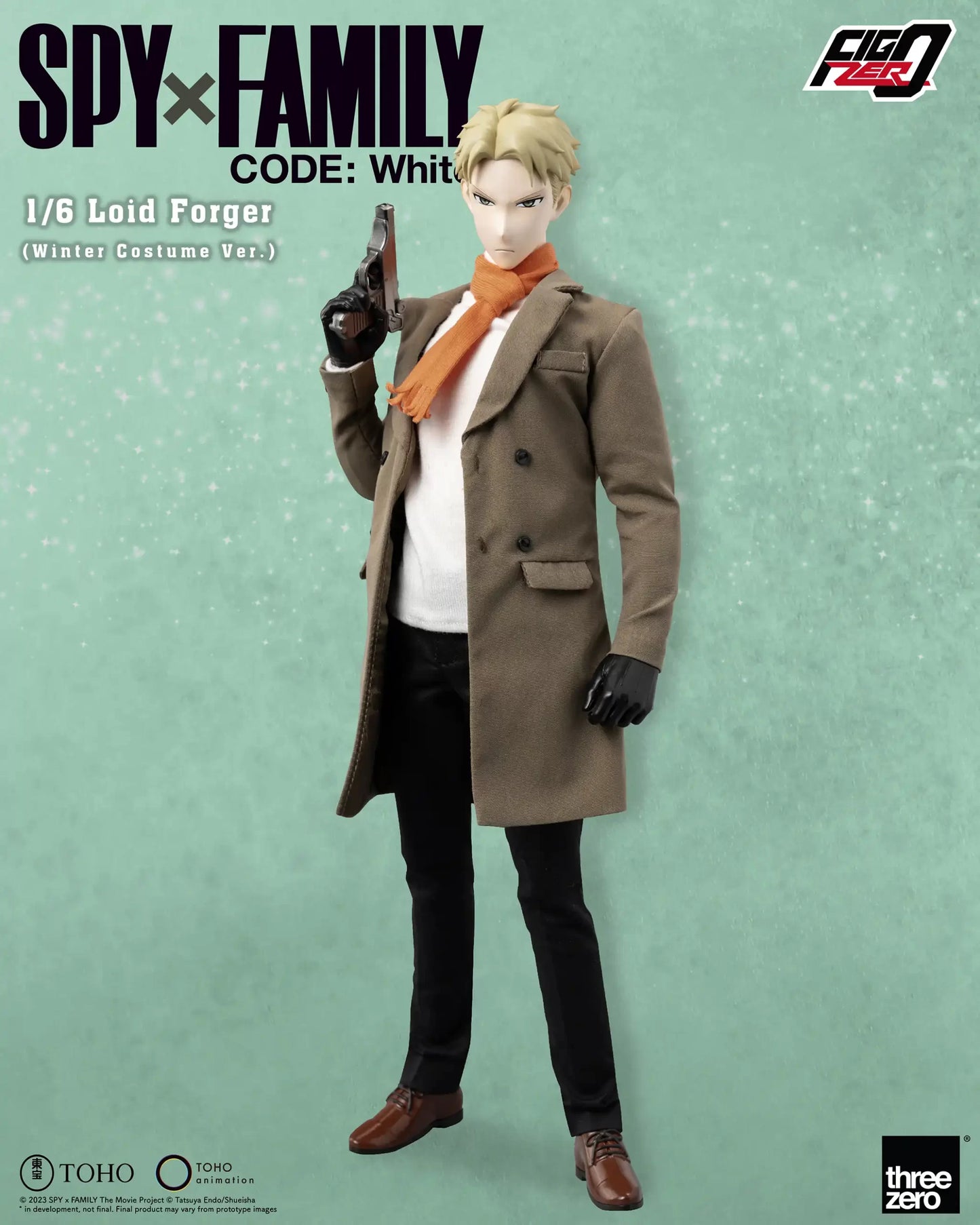 Threezero SPY×FAMILY CODE: White FigZero Loid Forger 1:6 Collectible Figure (Winter Costume Ver.)