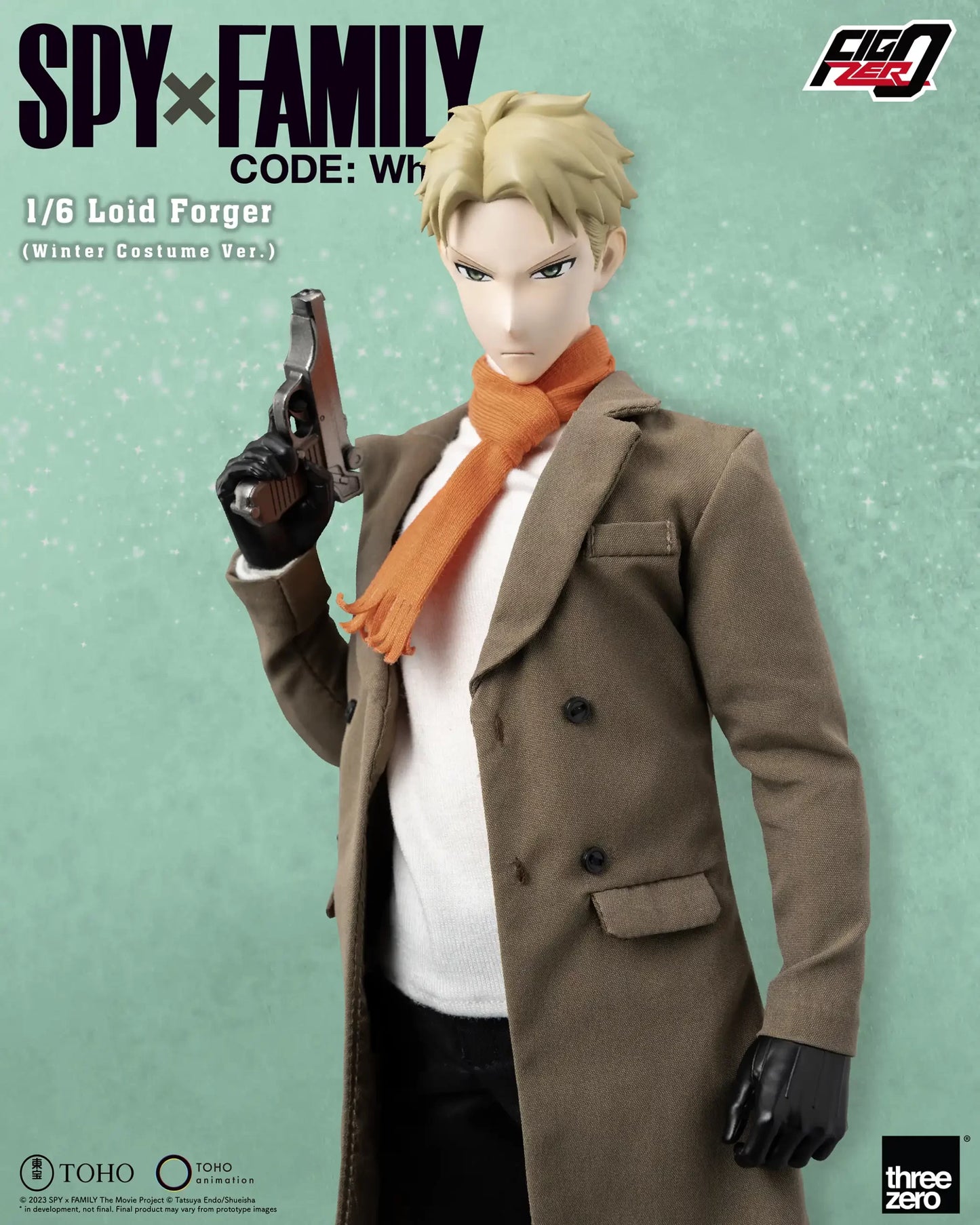 Threezero SPY×FAMILY CODE: White FigZero Loid Forger 1:6 Collectible Figure (Winter Costume Ver.)