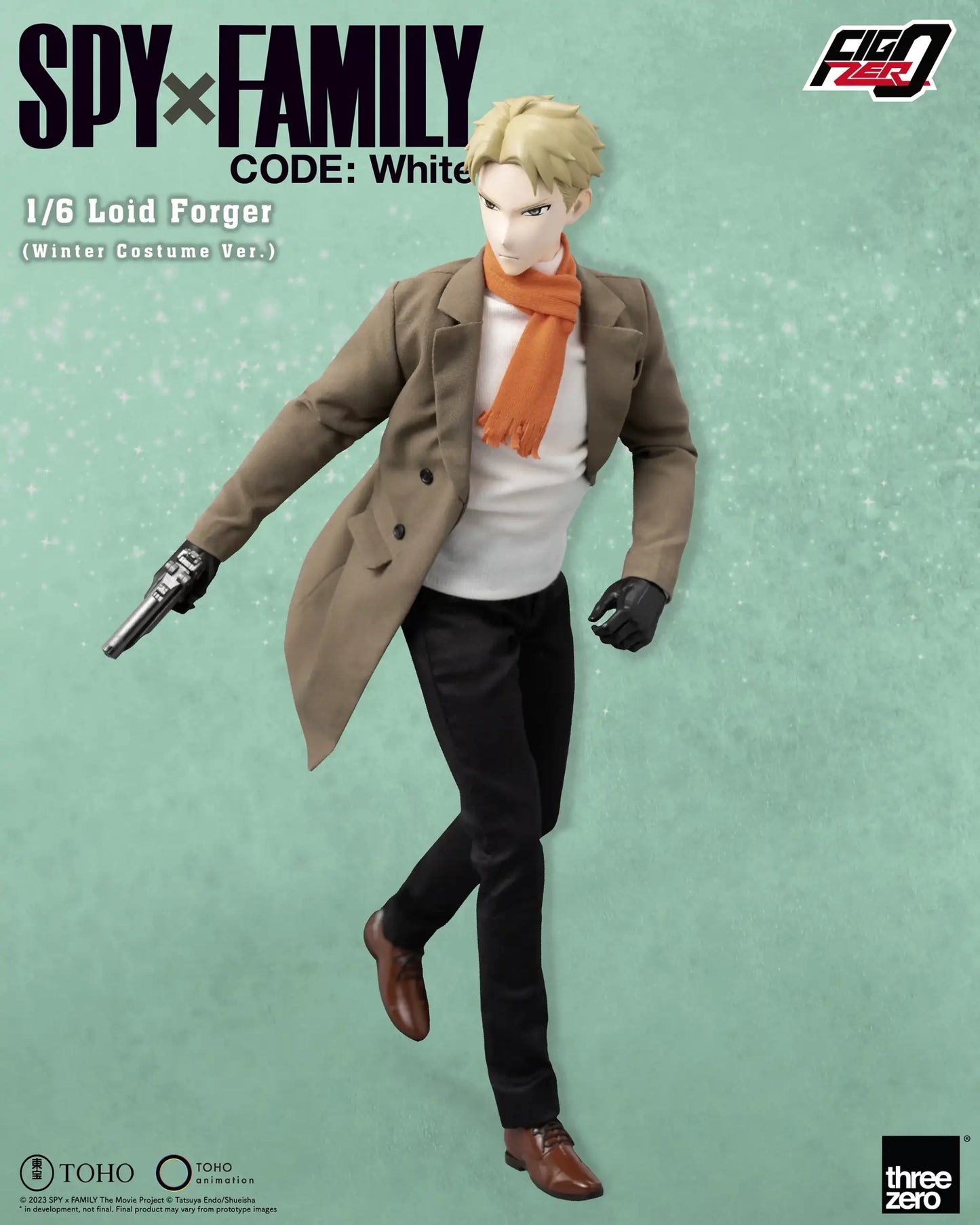 Threezero SPY×FAMILY CODE: White FigZero Loid Forger 1:6 Collectible Figure (Winter Costume Ver.)