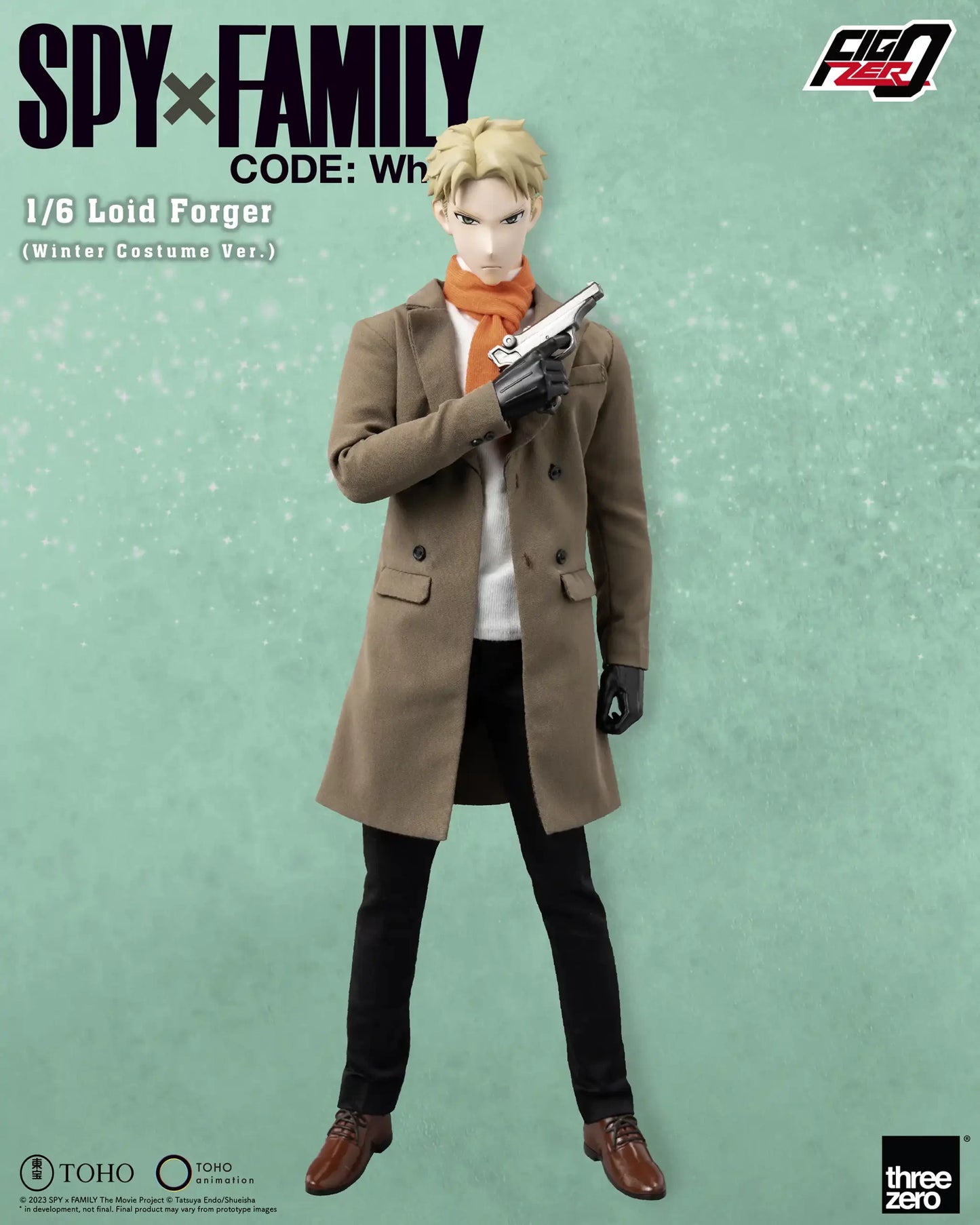 Threezero SPY×FAMILY CODE: White FigZero Loid Forger 1:6 Collectible Figure (Winter Costume Ver.)