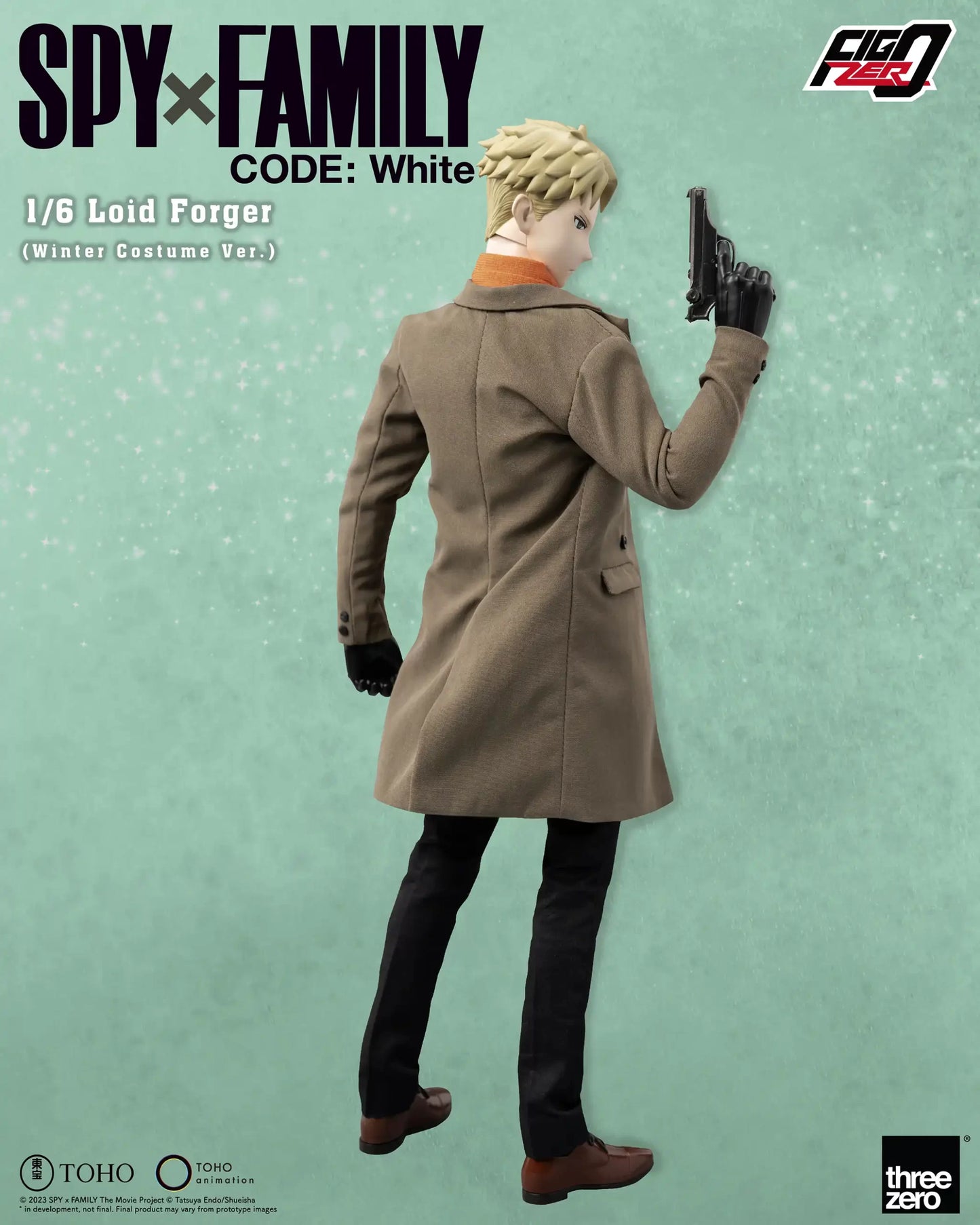 Threezero SPY×FAMILY CODE: White FigZero Loid Forger 1:6 Collectible Figure (Winter Costume Ver.)