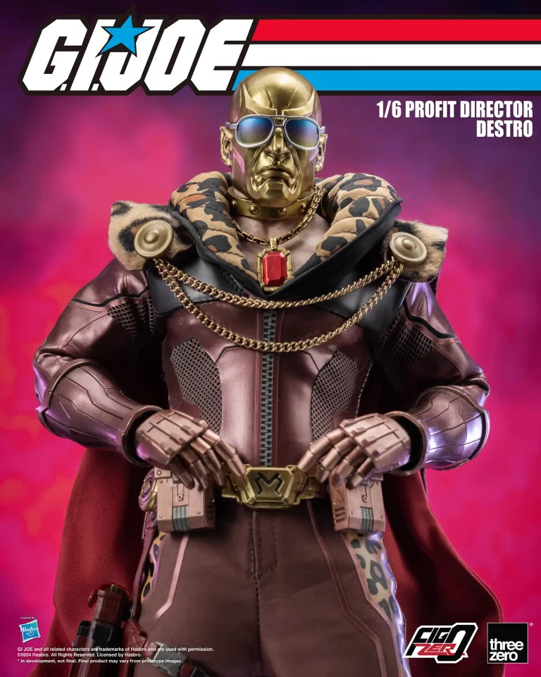 Threezero G.I. Joe FigZero Profit Director Destro 1:6 Scale Collectible Figure