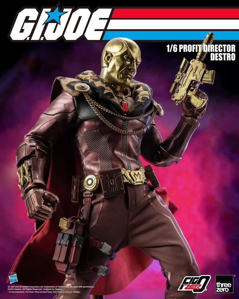 Threezero G.I. Joe FigZero Profit Director Destro 1:6 Scale Collectible Figure