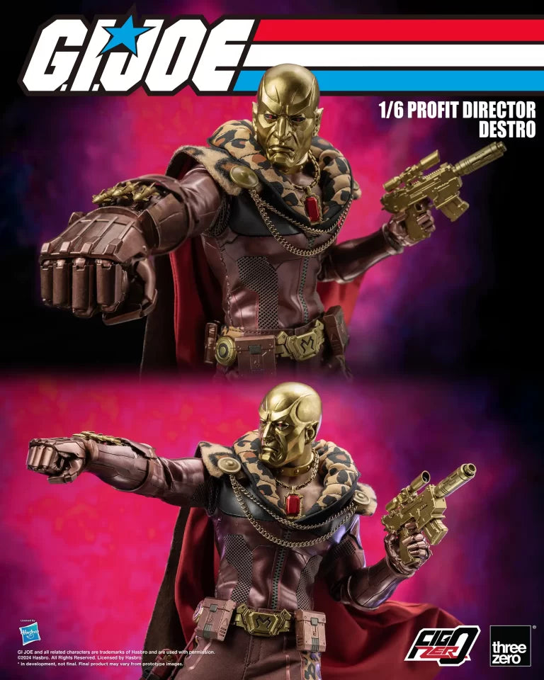 Threezero G.I. Joe FigZero Profit Director Destro 1:6 Scale Collectible Figure