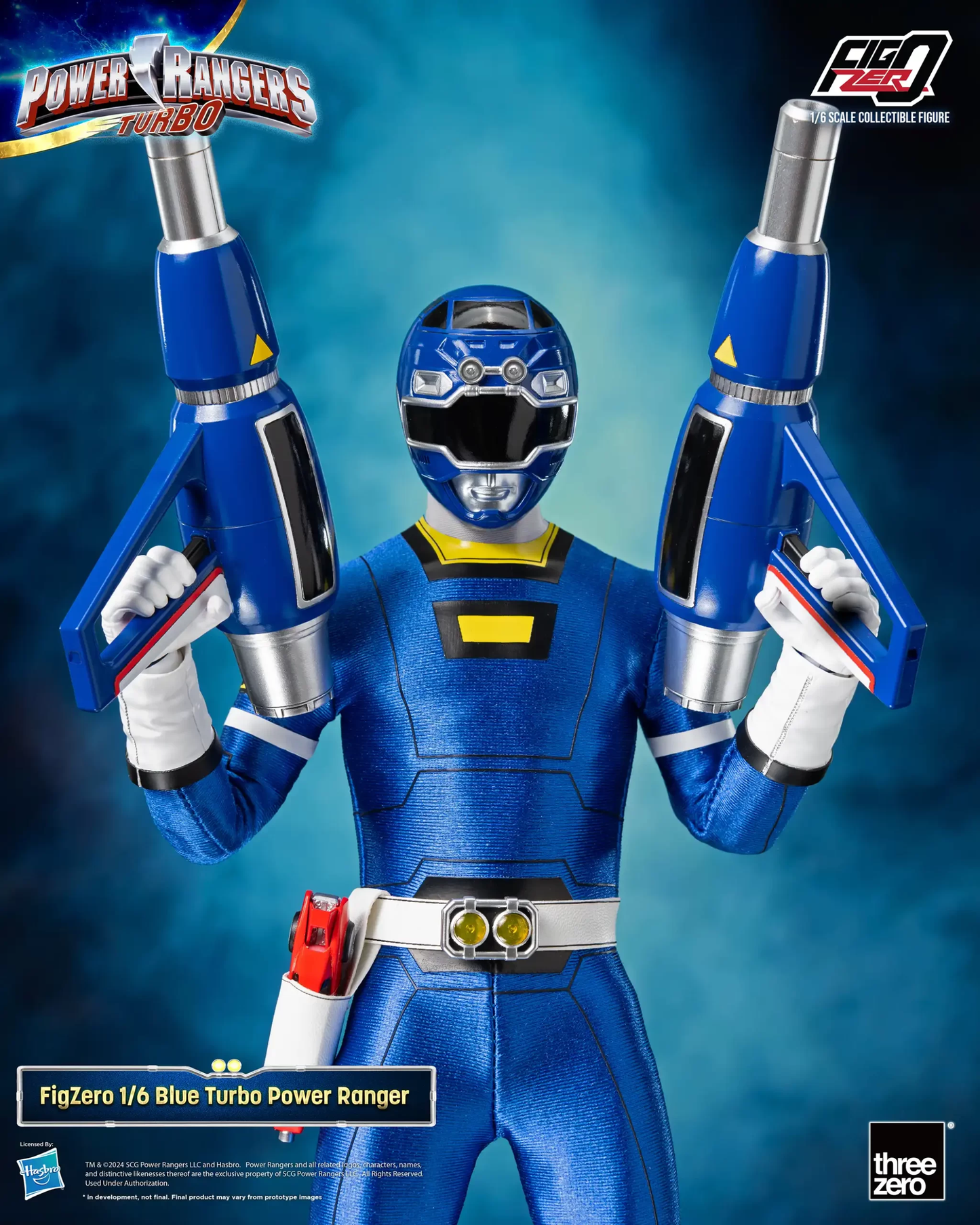 Threezero Power Rangers Turbo FigZero 1:6 Blue Turbo Power Ranger 3Z0814