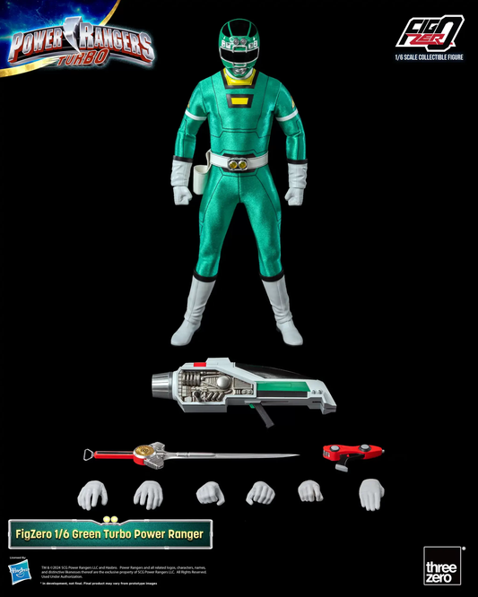 Threezero Power Rangers Turbo FigZero 1:6 Green Turbo Power Ranger 3Z0815