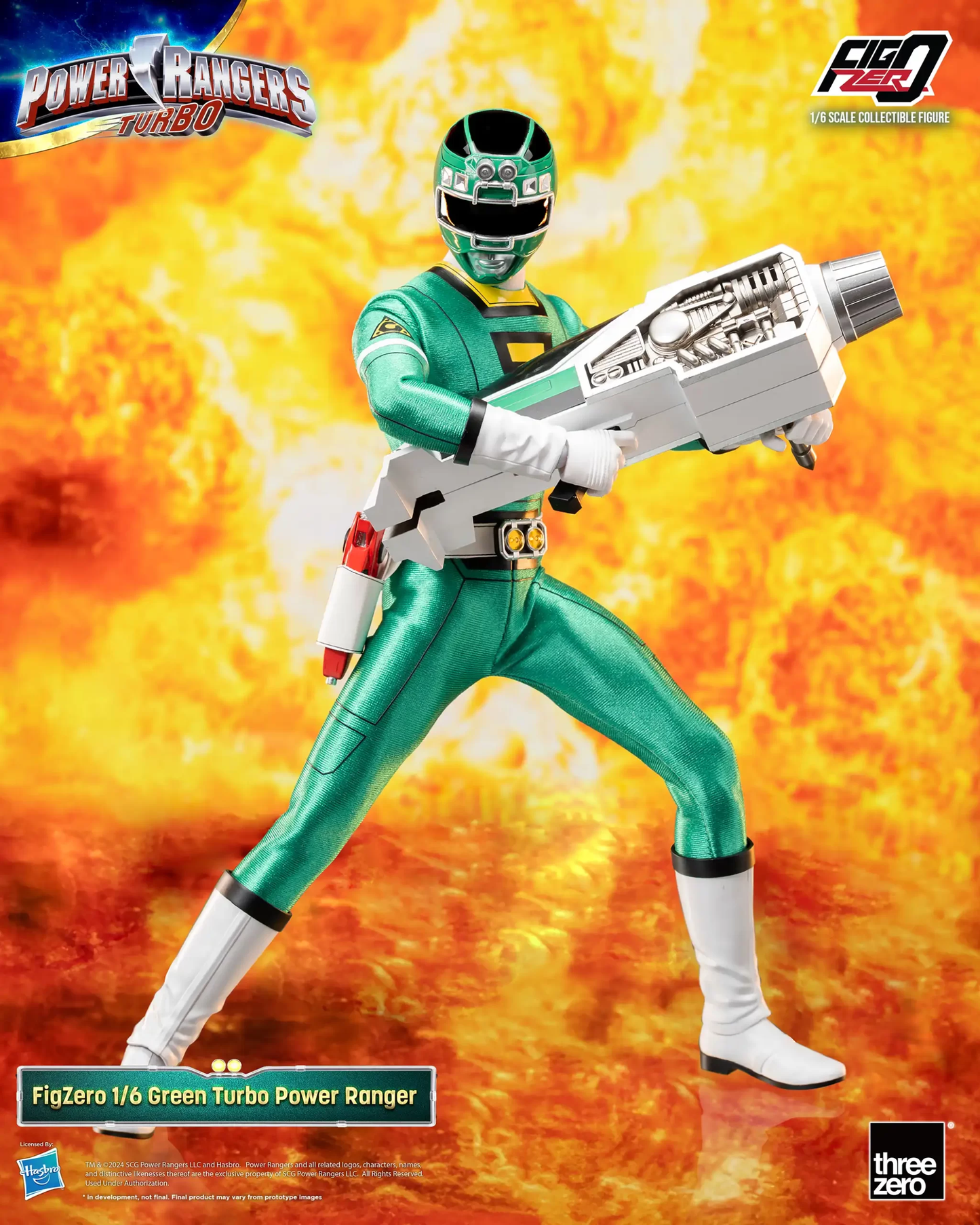 Threezero Power Rangers Turbo FigZero 1:6 Green Turbo Power Ranger 3Z0815