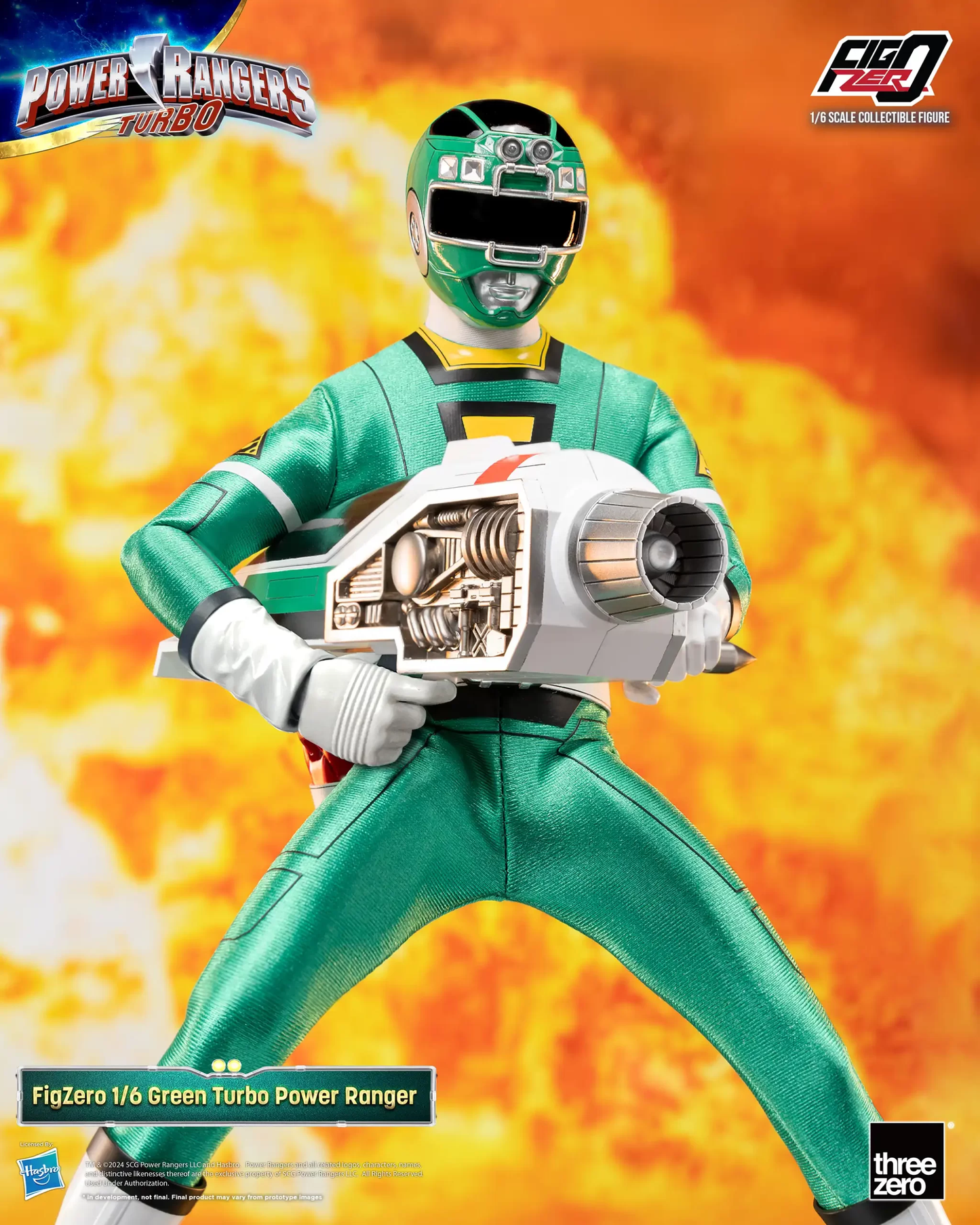 Threezero Power Rangers Turbo FigZero 1:6 Green Turbo Power Ranger 3Z0815