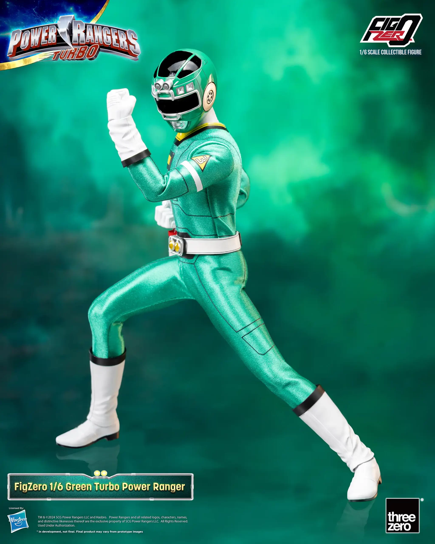 Threezero Power Rangers Turbo FigZero 1:6 Green Turbo Power Ranger 3Z0815