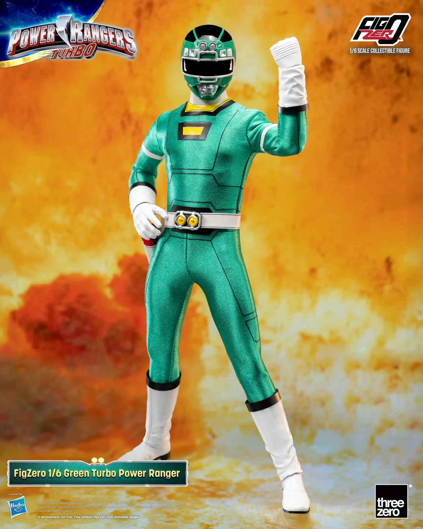 Threezero Power Rangers Turbo FigZero 1:6 Green Turbo Power Ranger 3Z0815