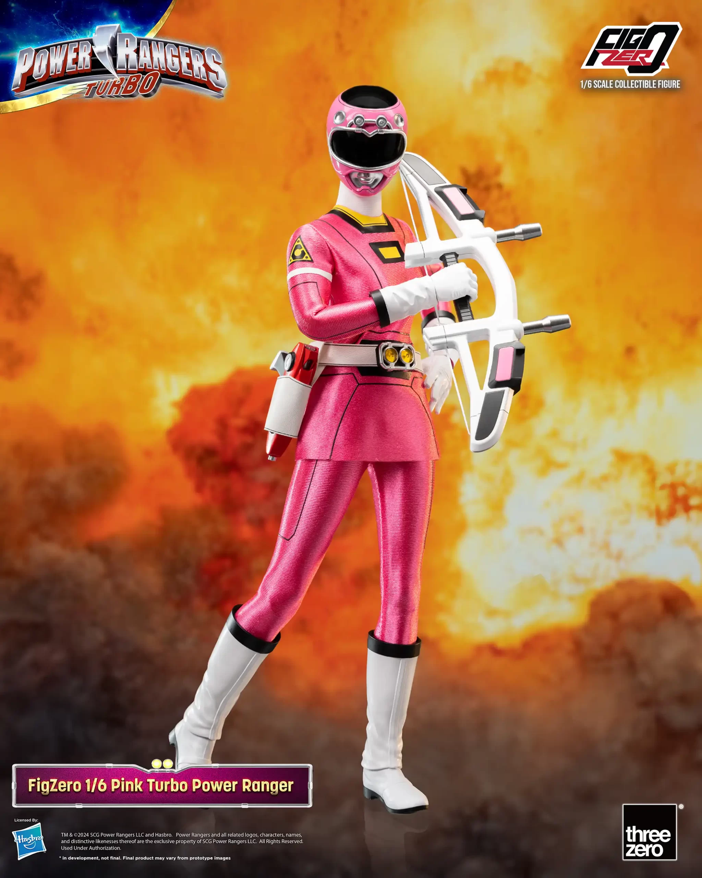 Threezero Power Rangers Turbo FigZero 1:6 Pink Turbo Power Ranger 3Z0817