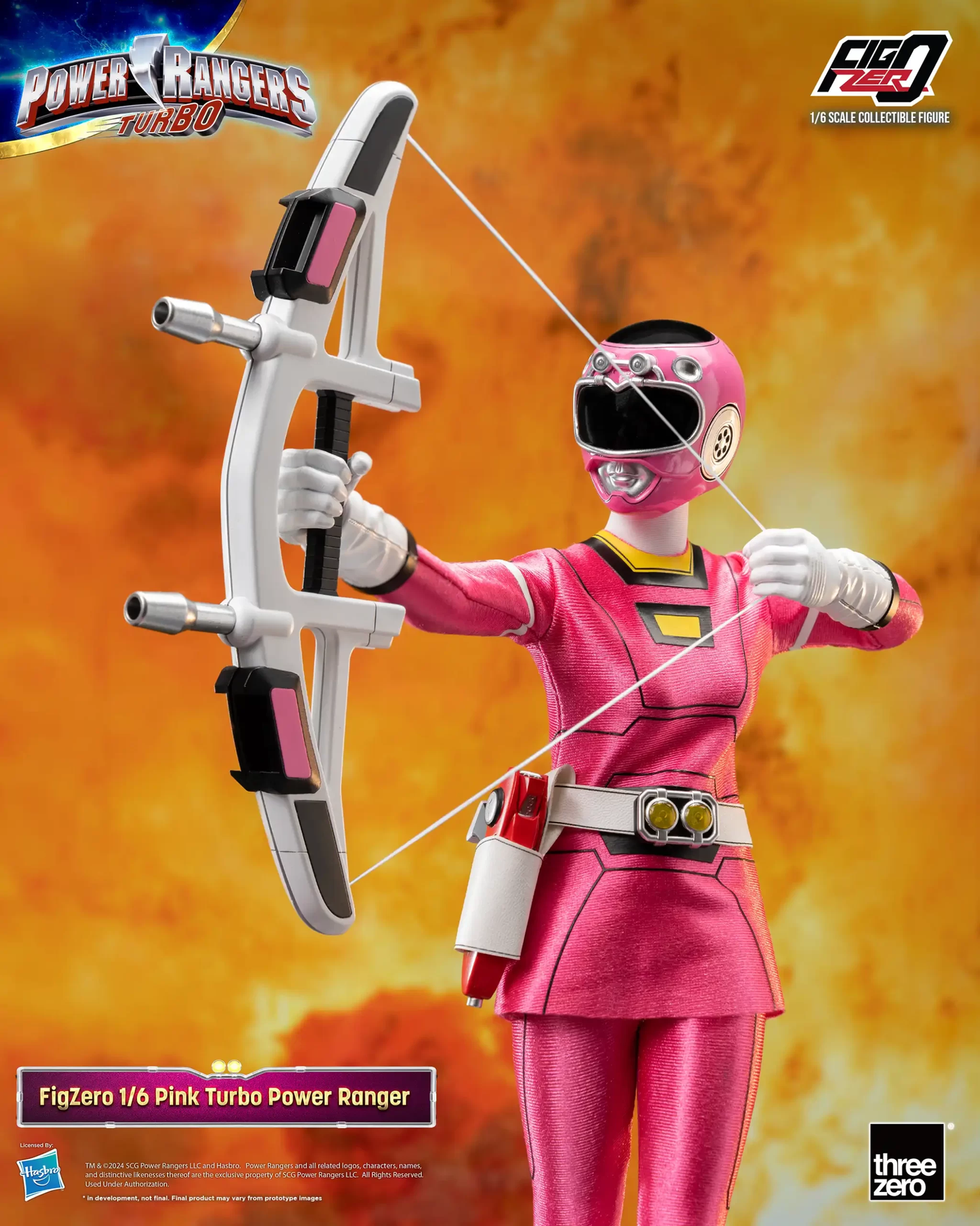 Threezero Power Rangers Turbo FigZero 1:6 Pink Turbo Power Ranger 3Z0817