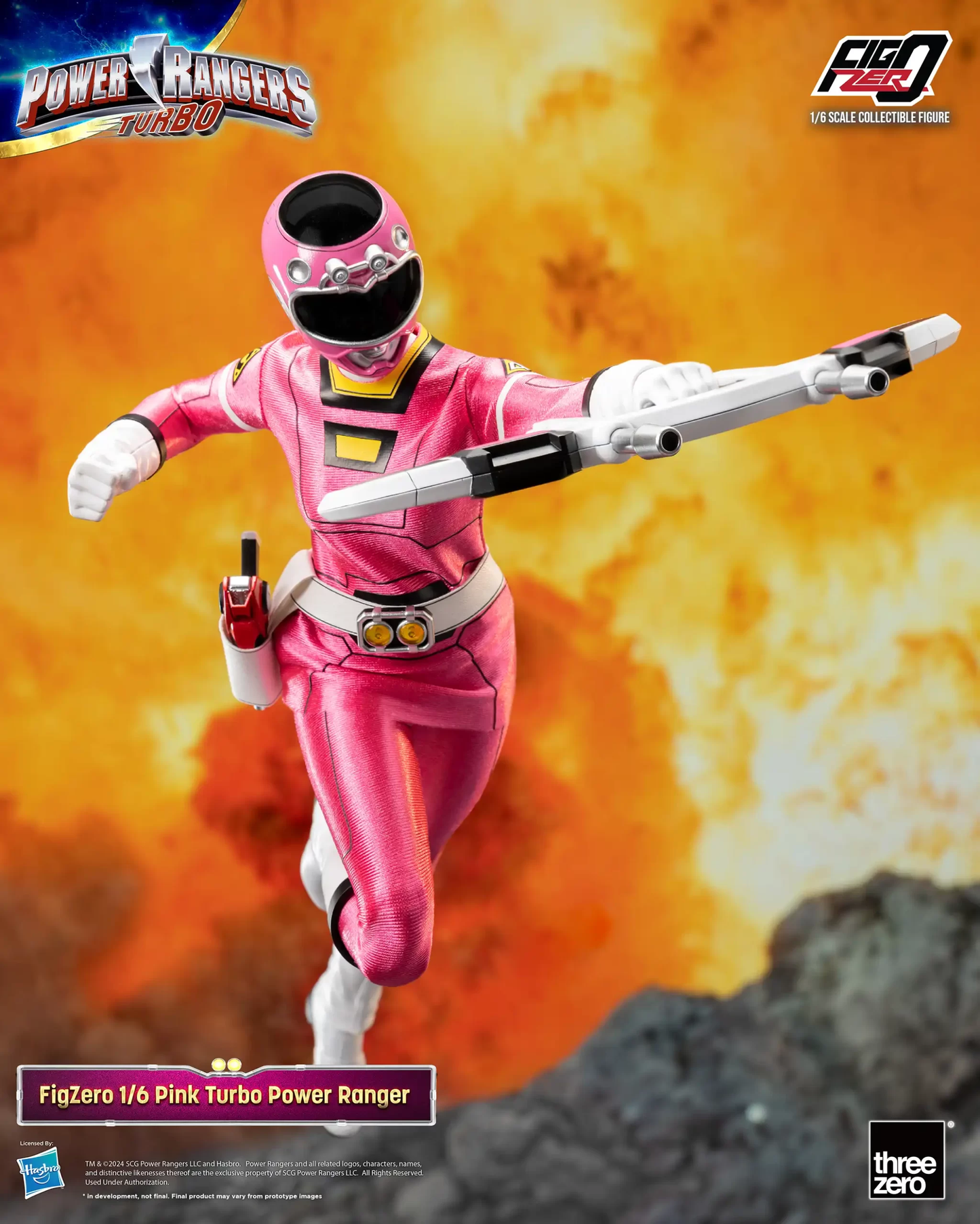 Threezero Power Rangers Turbo FigZero 1:6 Pink Turbo Power Ranger 3Z0817