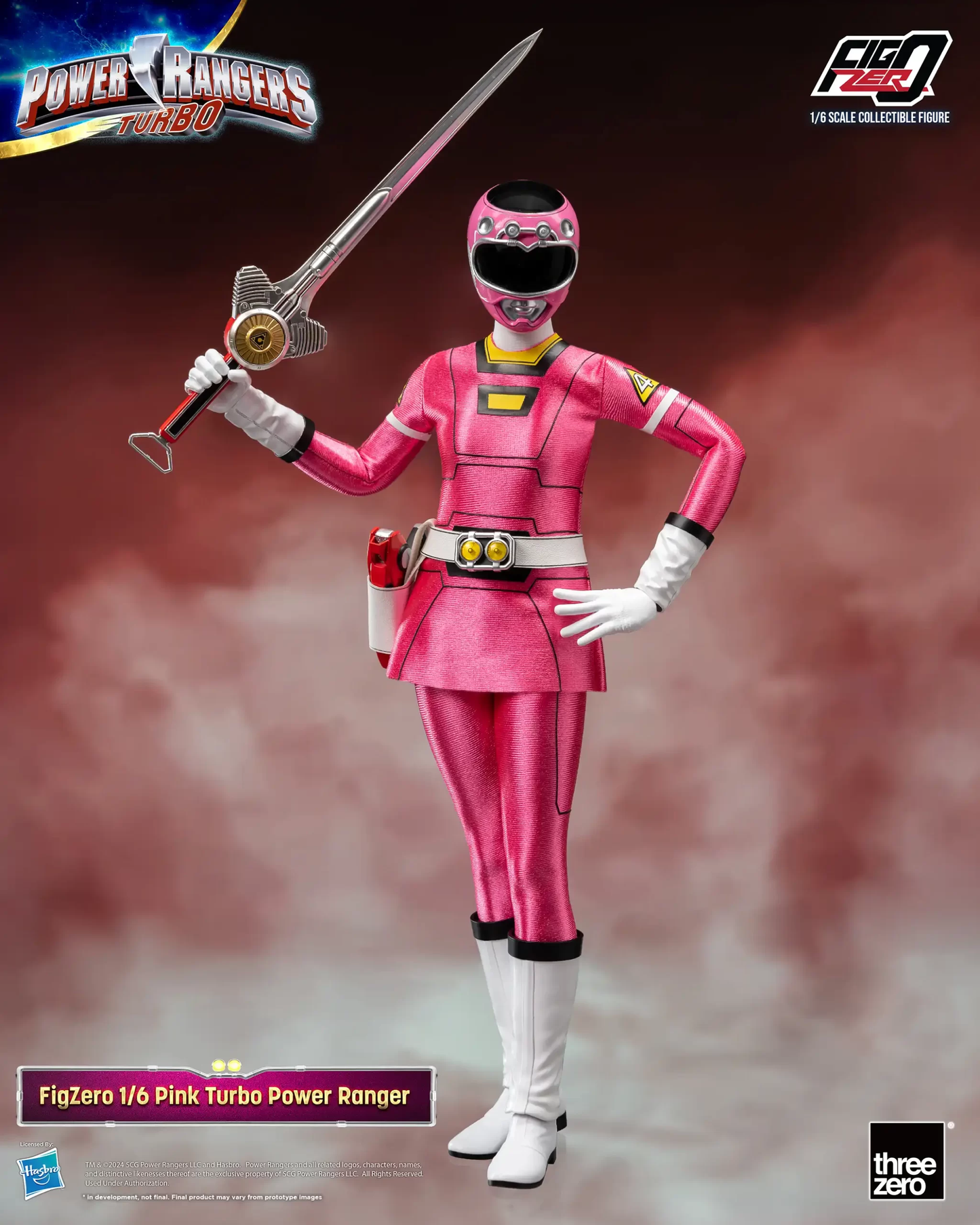 Threezero Power Rangers Turbo FigZero 1:6 Pink Turbo Power Ranger 3Z0817